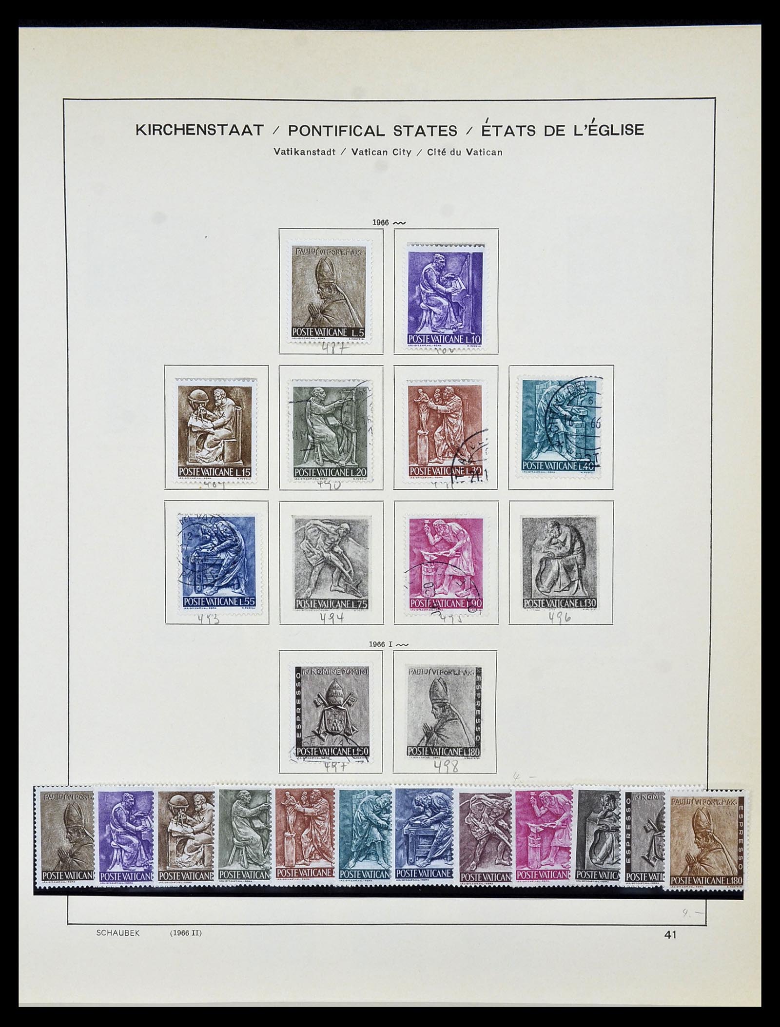 34131 043 - Postzegelverzameling 34131 Vaticaan 1852(!)-1974.
