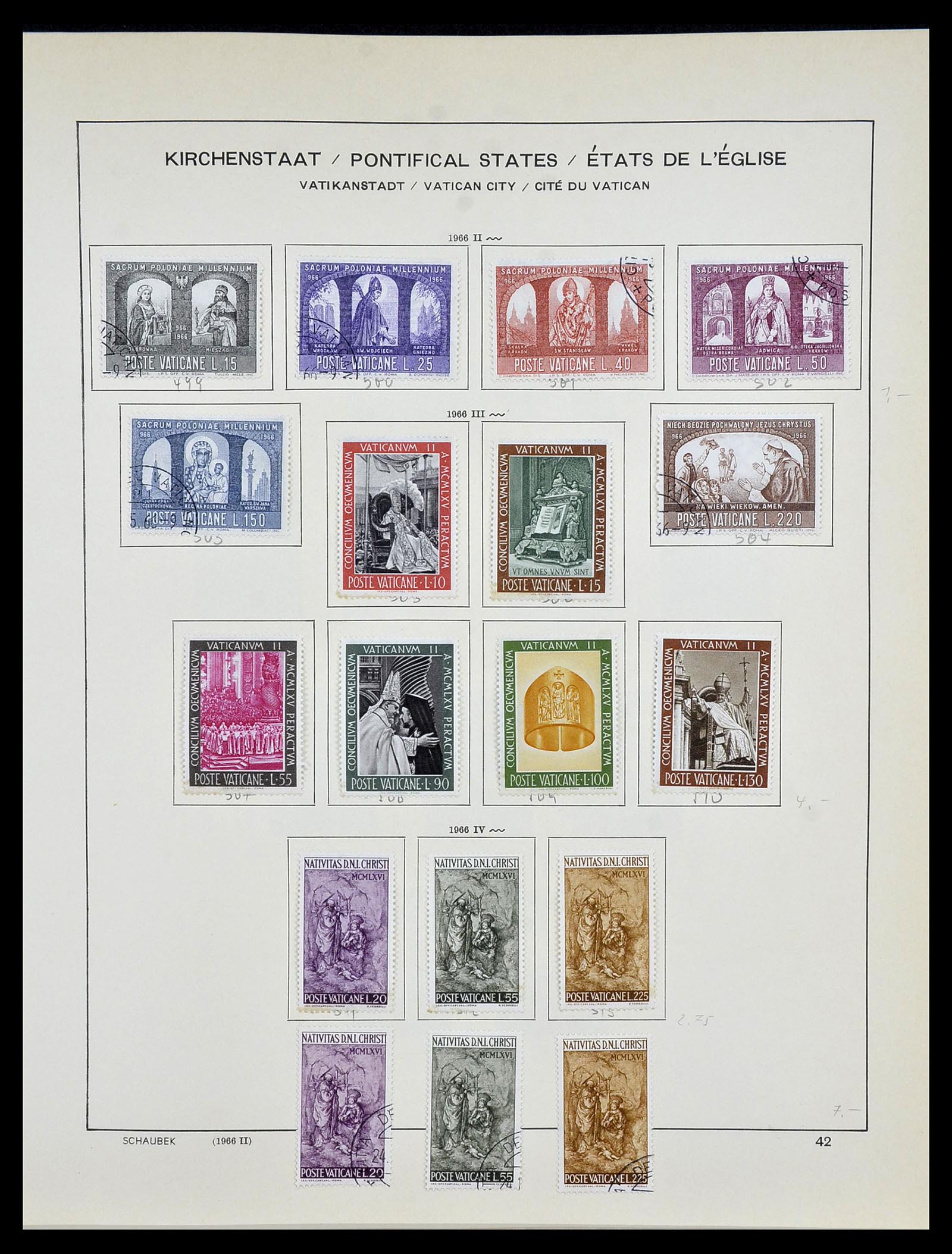 34131 044 - Postzegelverzameling 34131 Vaticaan 1852(!)-1974.