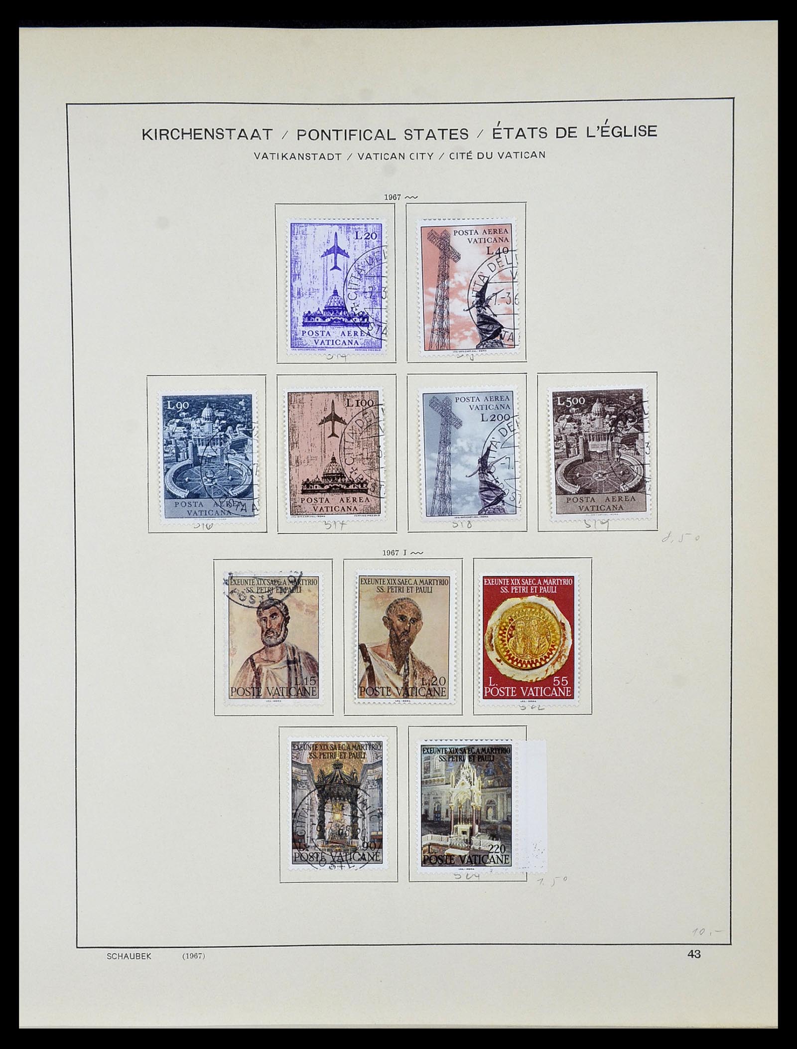 34131 046 - Stamp collection 34131 Vatican 1852(!)-1974.