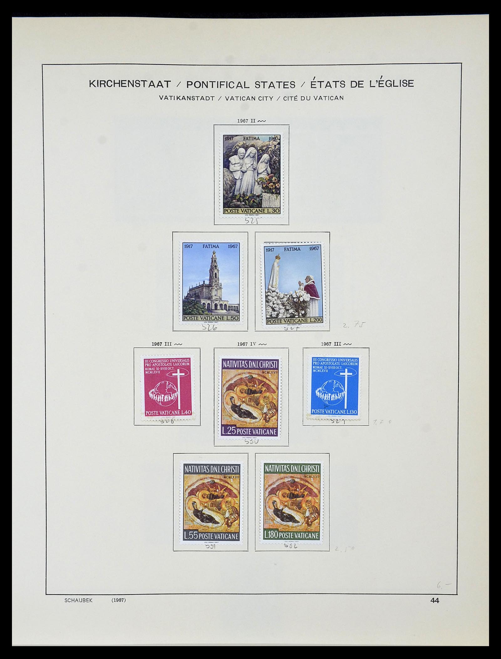 34131 047 - Postzegelverzameling 34131 Vaticaan 1852(!)-1974.