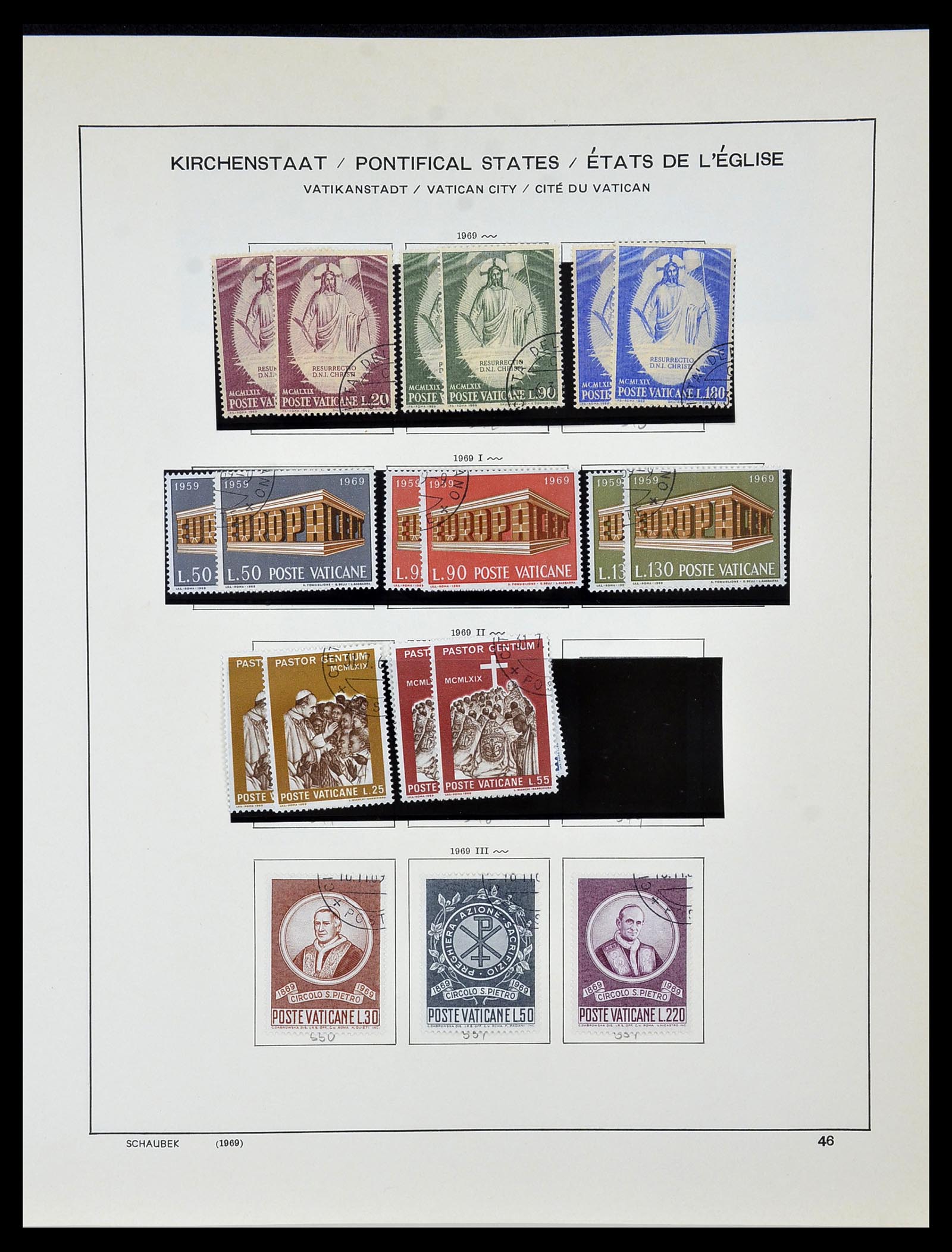 34131 049 - Postzegelverzameling 34131 Vaticaan 1852(!)-1974.