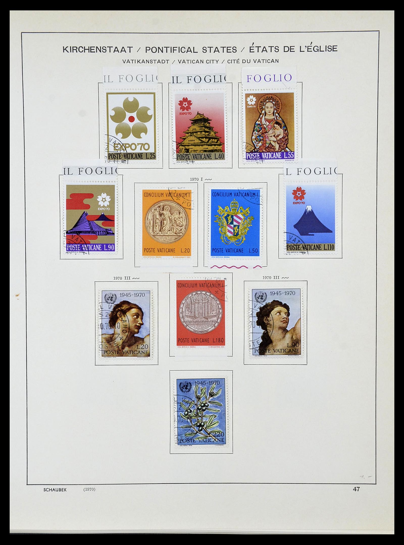 34131 051 - Stamp collection 34131 Vatican 1852(!)-1974.
