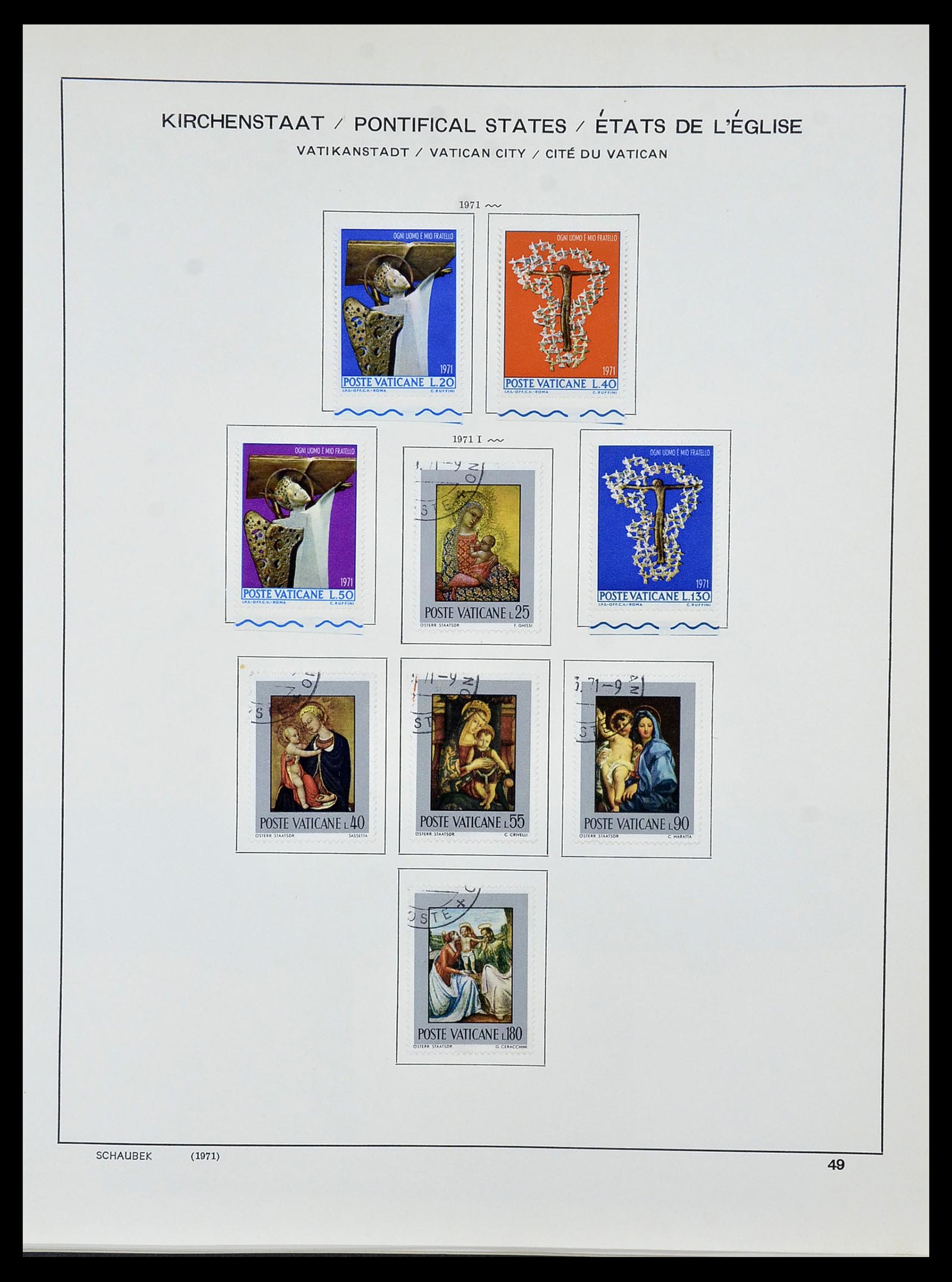 34131 054 - Postzegelverzameling 34131 Vaticaan 1852(!)-1974.