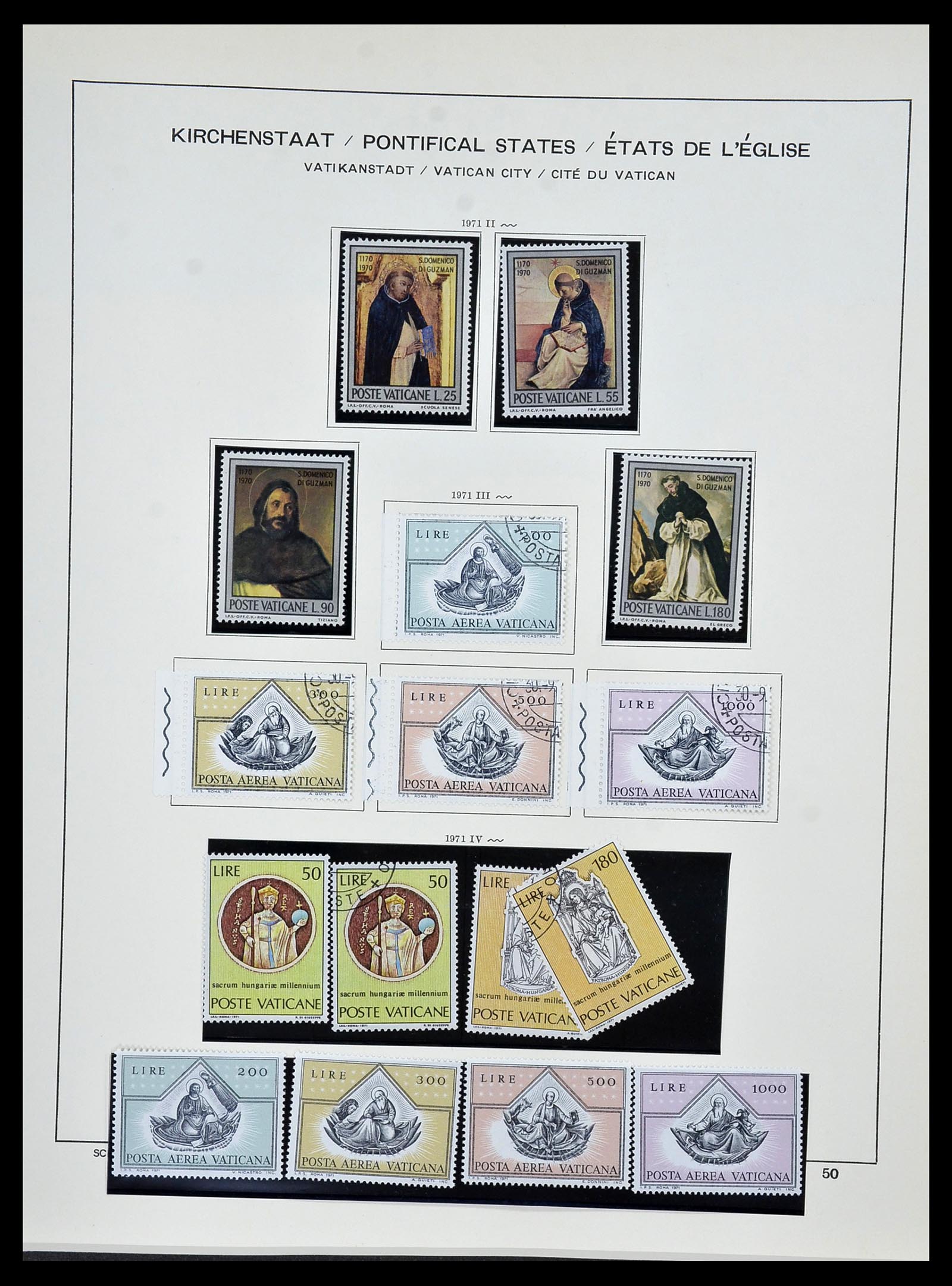 34131 055 - Stamp collection 34131 Vatican 1852(!)-1974.