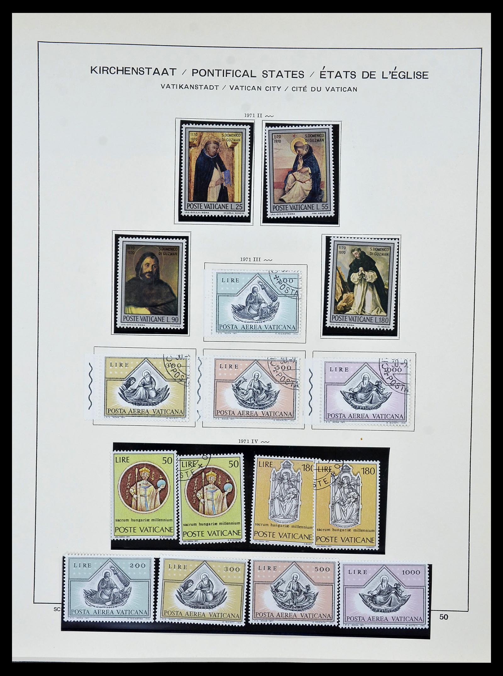 34131 057 - Postzegelverzameling 34131 Vaticaan 1852(!)-1974.