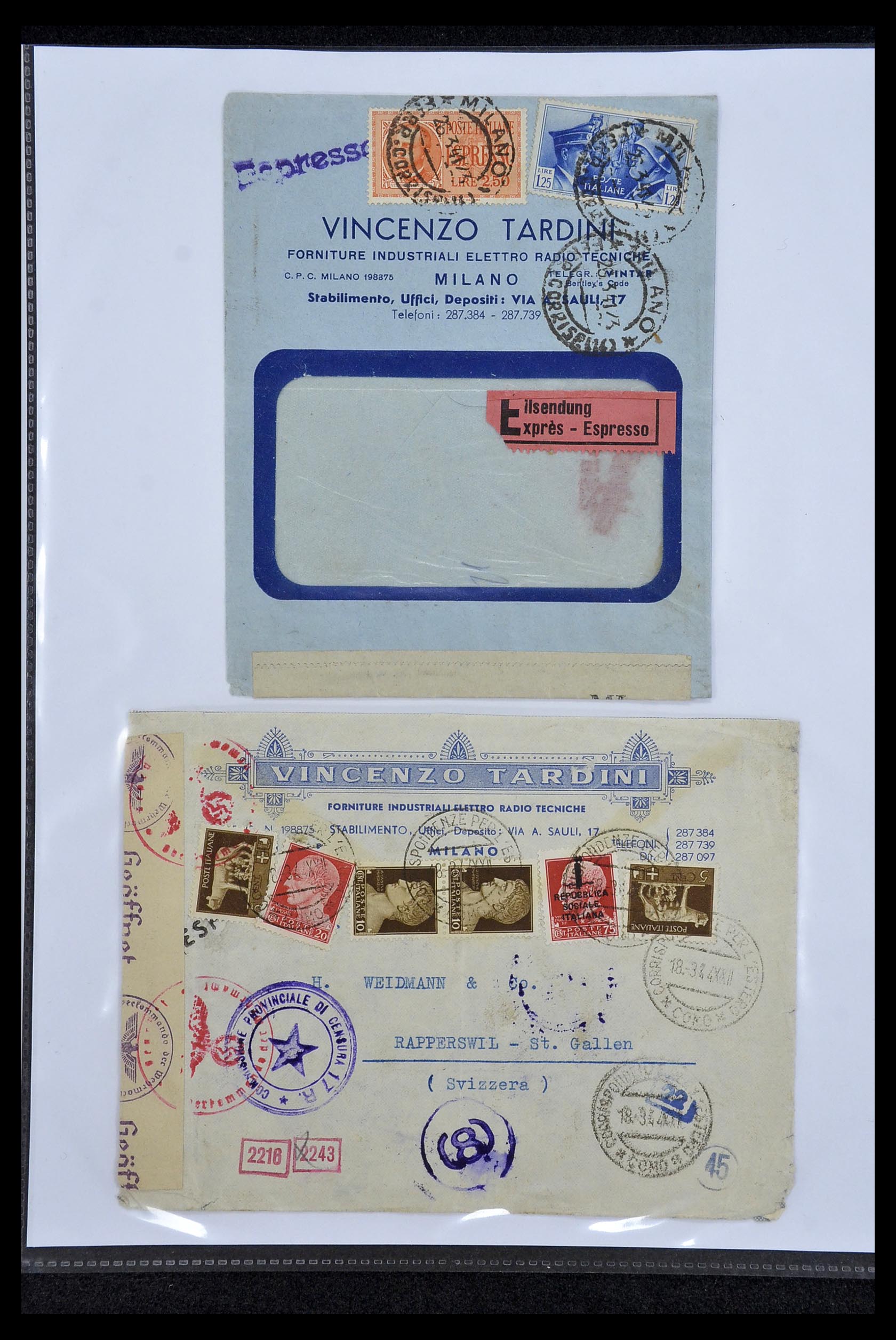 34132 043 - Stamp collection 34132 Italy and States 1828-1955.