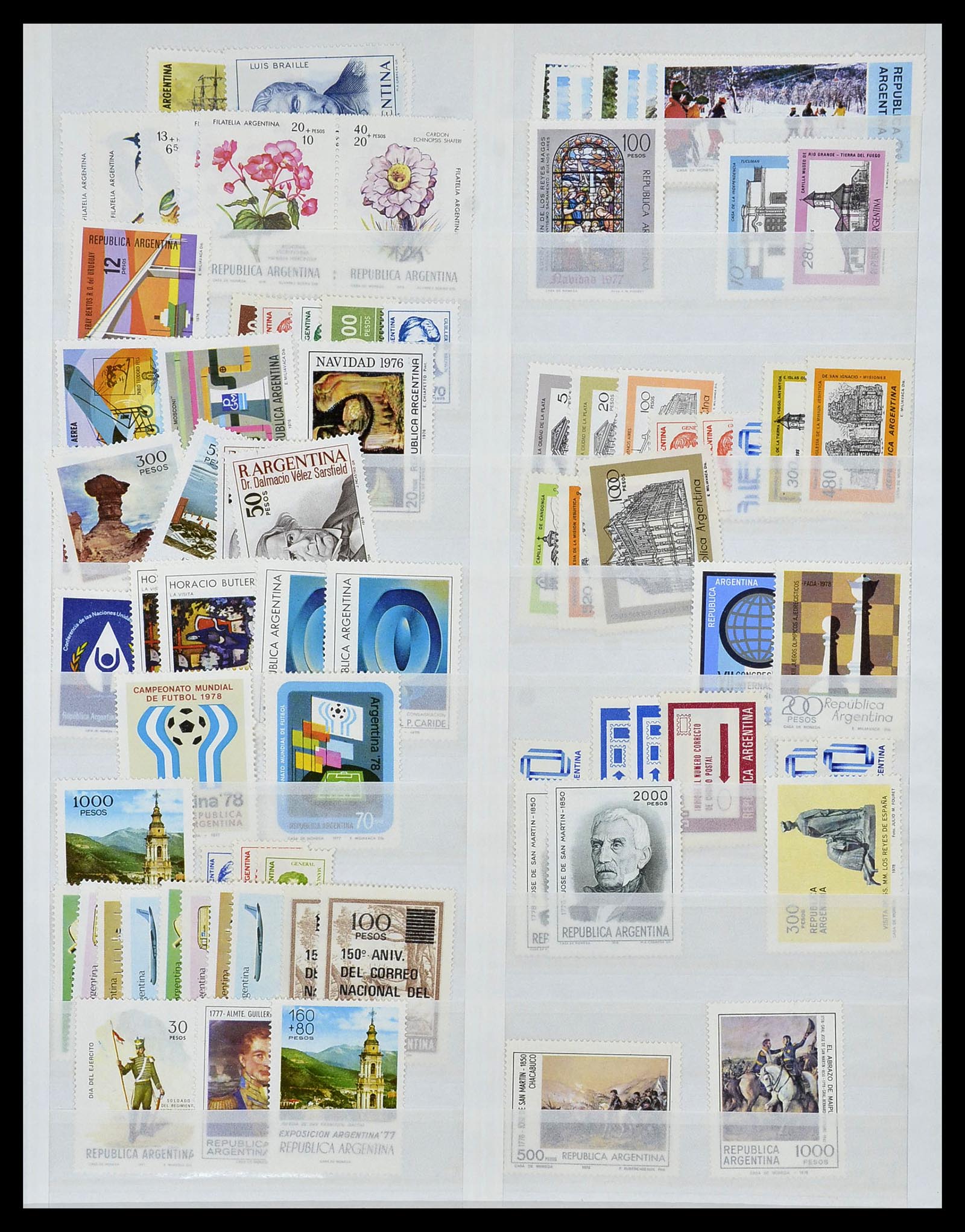 34136 017 - Postzegelverzameling 34136 Zuid Amerika.