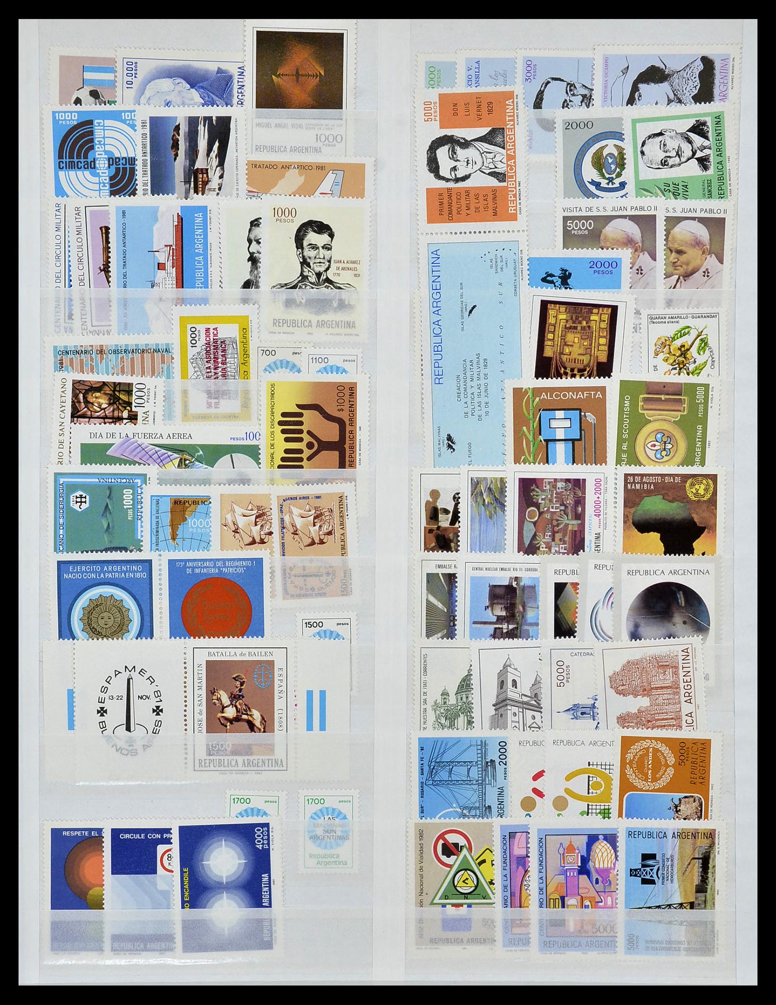 34136 019 - Postzegelverzameling 34136 Zuid Amerika.