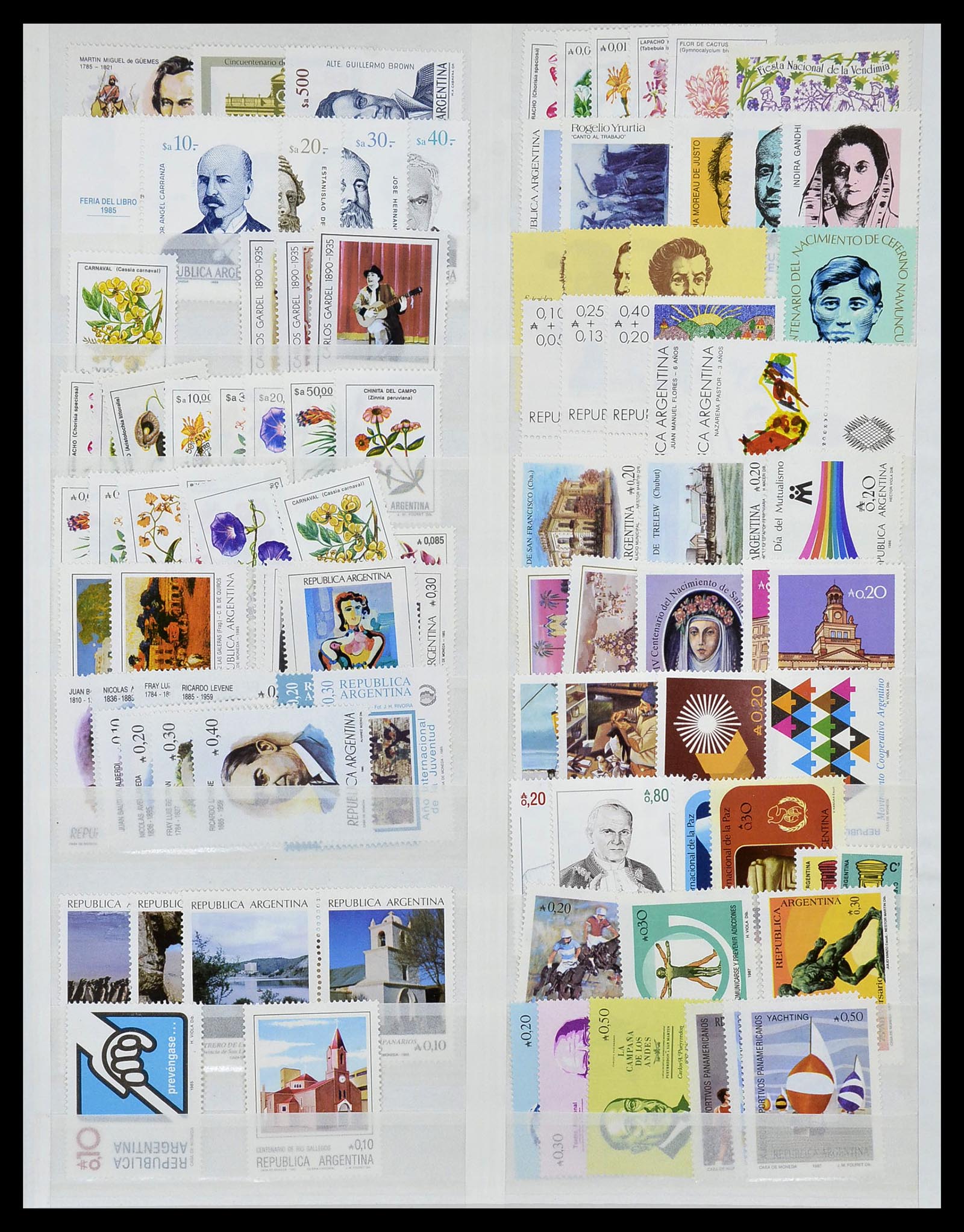 34136 021 - Postzegelverzameling 34136 Zuid Amerika.