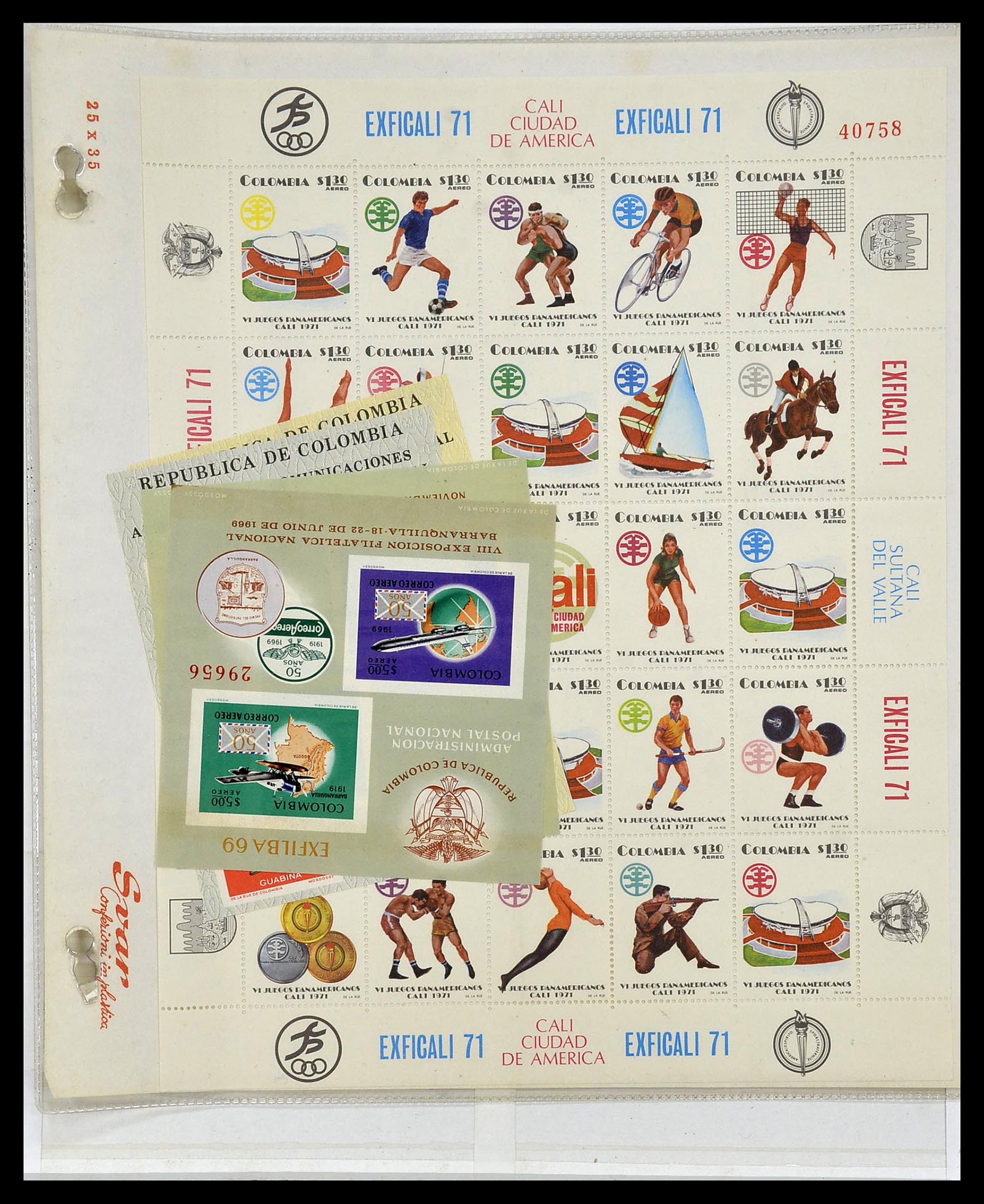 34136 041 - Postzegelverzameling 34136 Zuid Amerika.