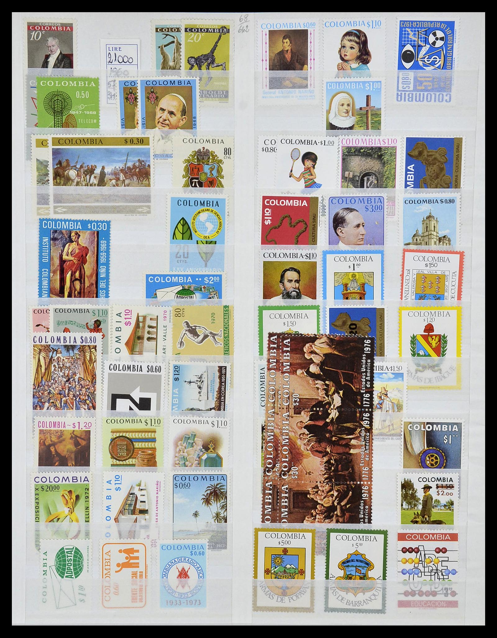 34136 042 - Postzegelverzameling 34136 Zuid Amerika.