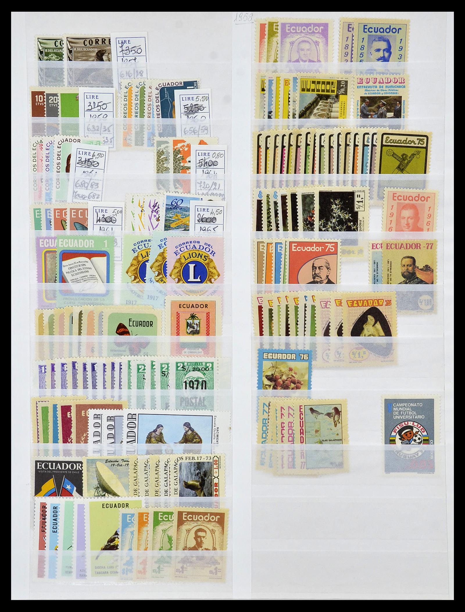 34136 044 - Postzegelverzameling 34136 Zuid Amerika.