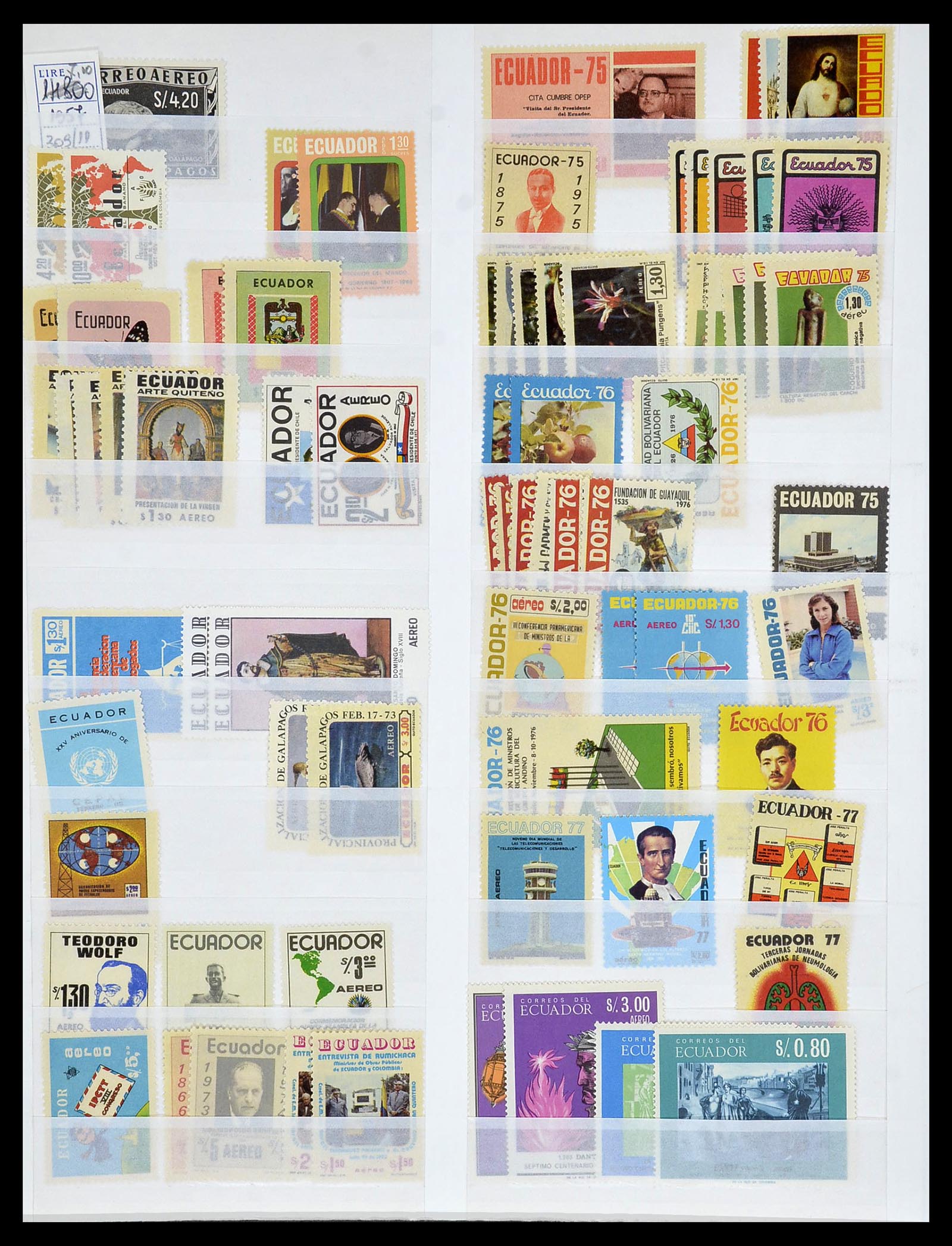 34136 045 - Postzegelverzameling 34136 Zuid Amerika.