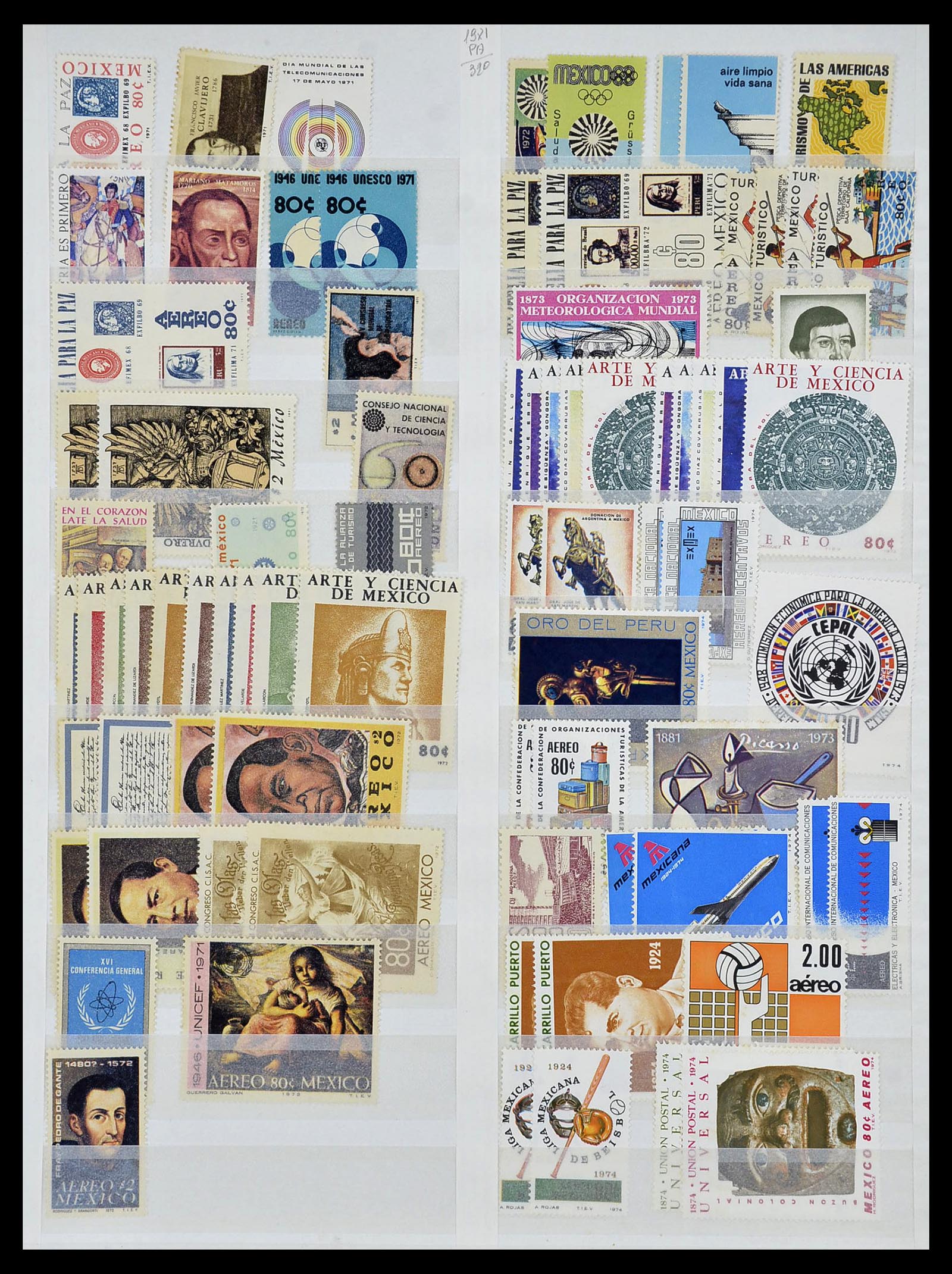 34136 054 - Postzegelverzameling 34136 Zuid Amerika.