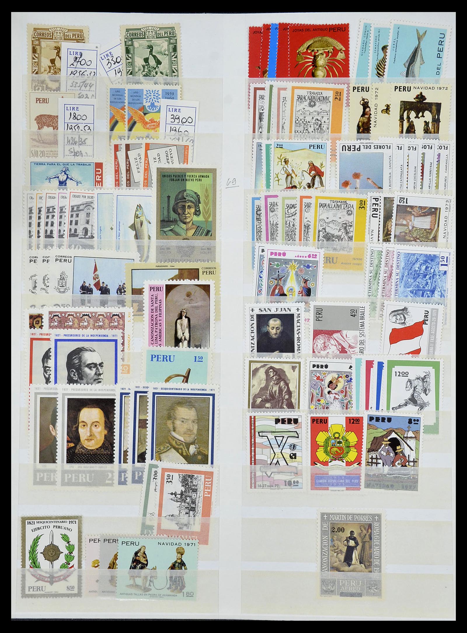 34136 062 - Postzegelverzameling 34136 Zuid Amerika.