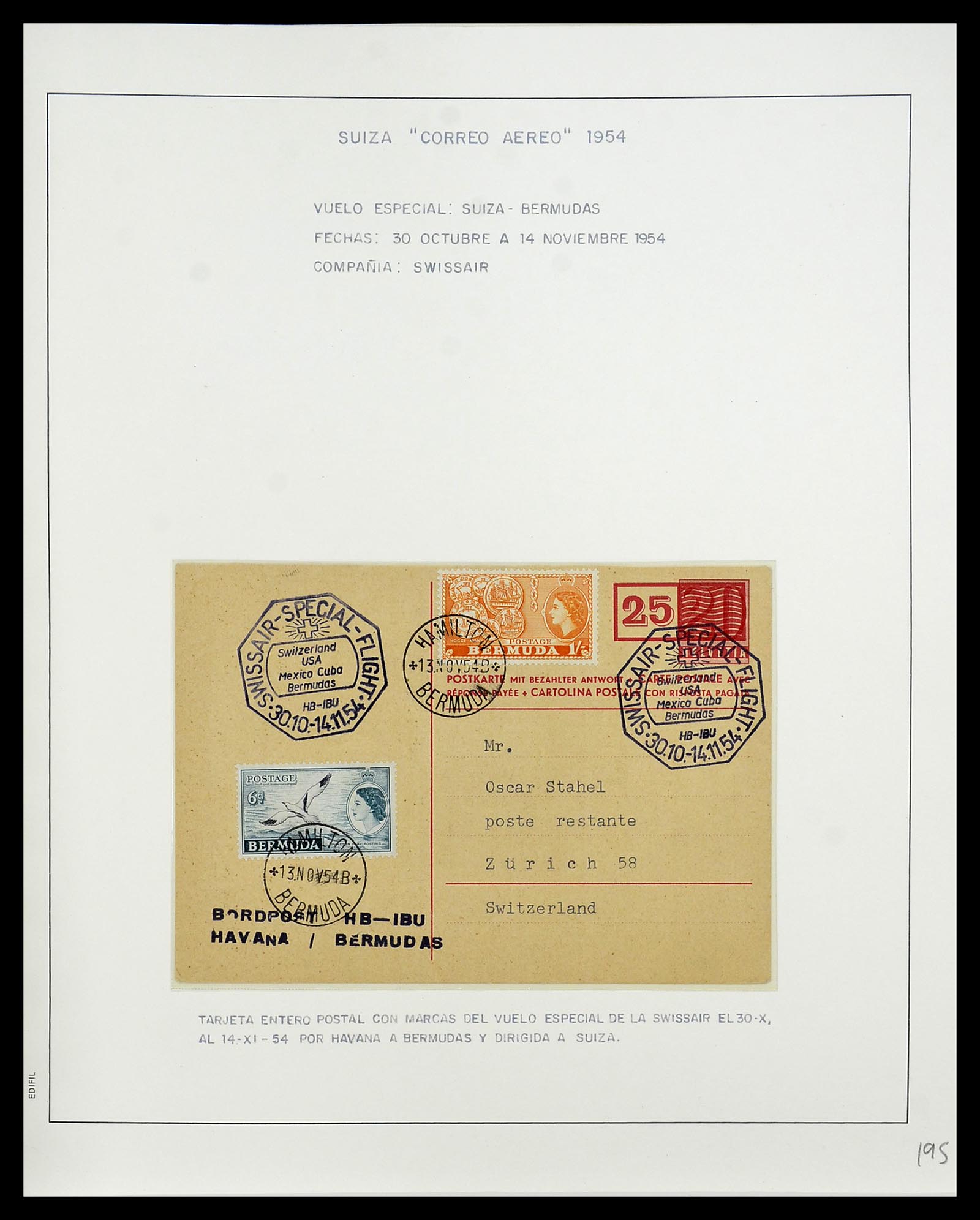 34137 122 - Stamp collection 34137 Switzerland airmail covers 1923-1963.