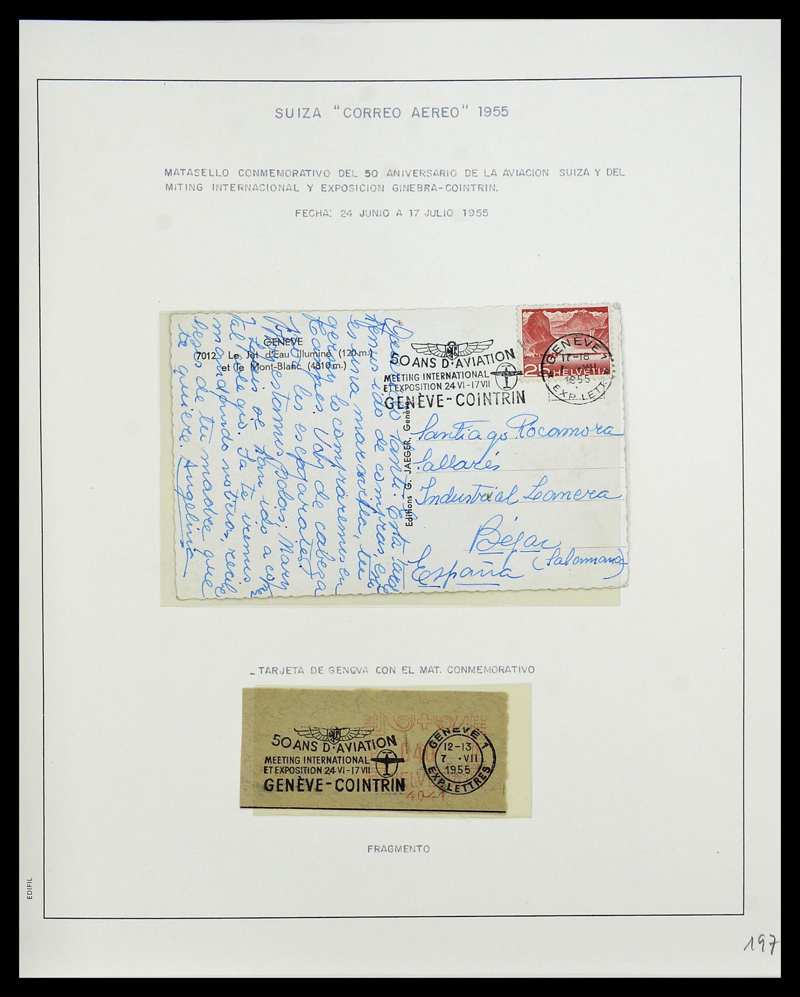 34137 124 - Stamp collection 34137 Switzerland airmail covers 1923-1963.