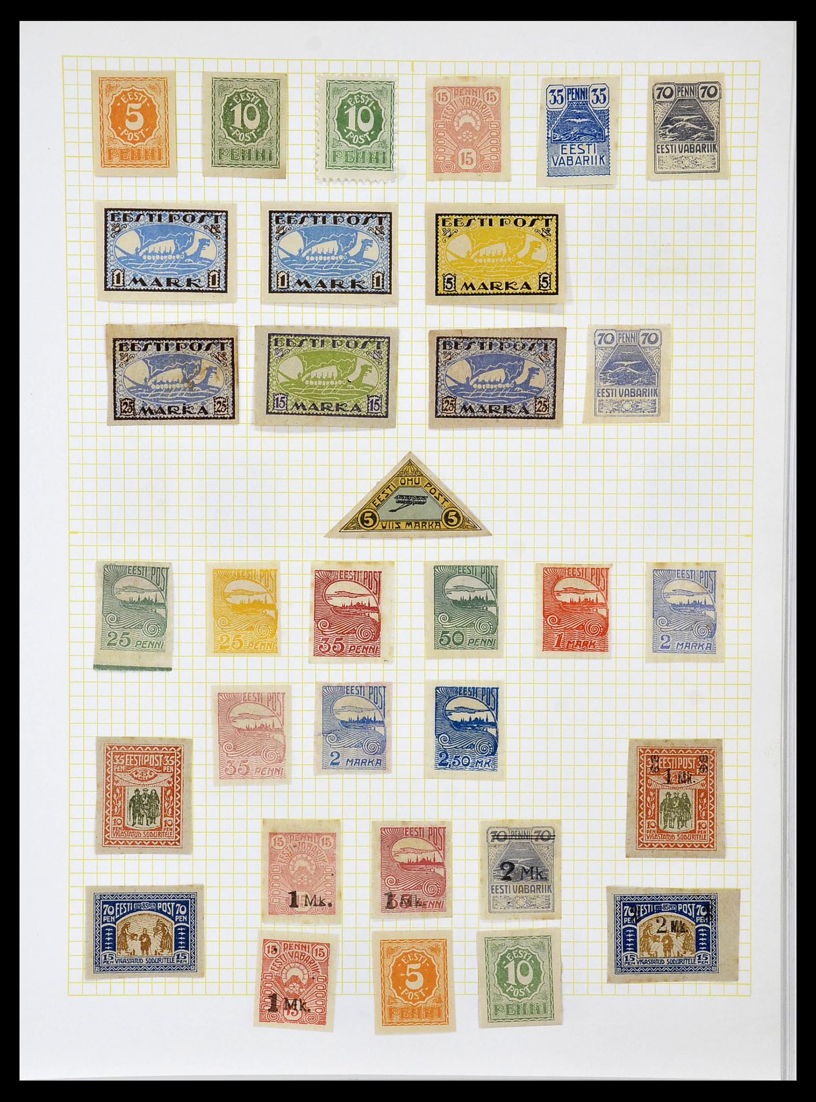 34139 003 - Postzegelverzameling 34139 Estland 1918-2002.