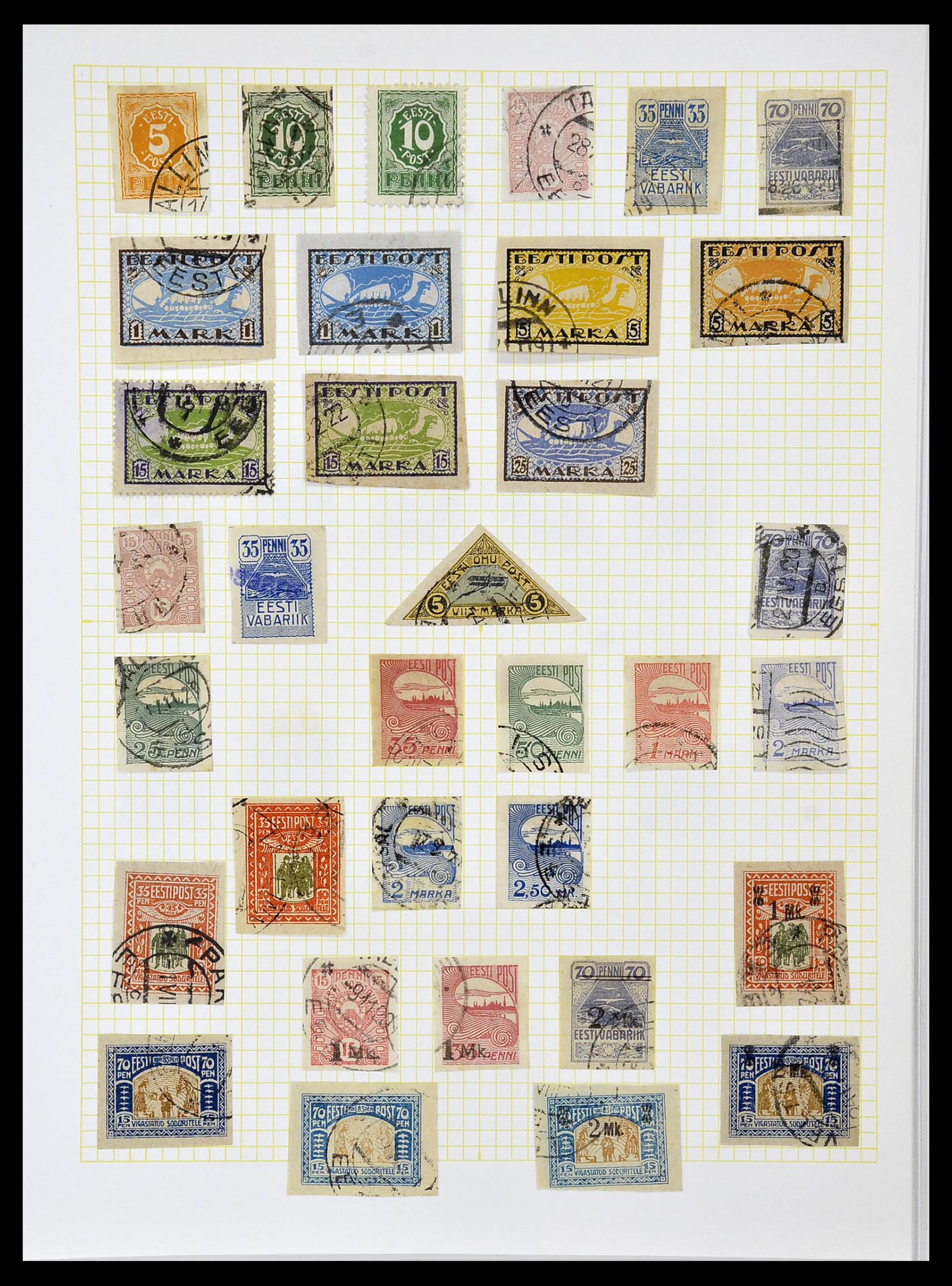 34139 004 - Postzegelverzameling 34139 Estland 1918-2002.