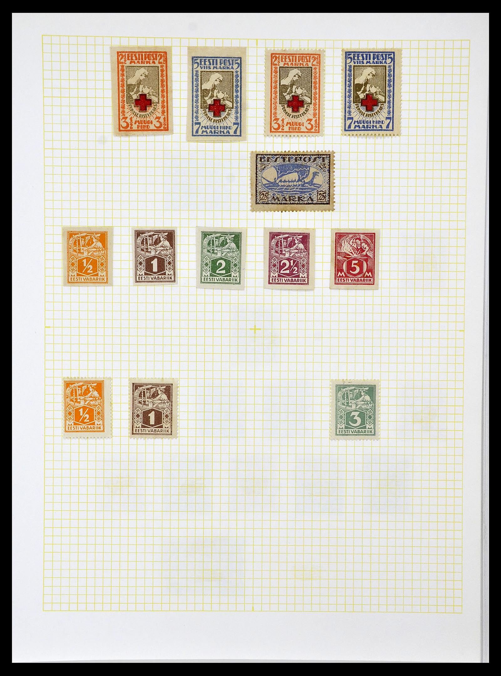 34139 005 - Postzegelverzameling 34139 Estland 1918-2002.