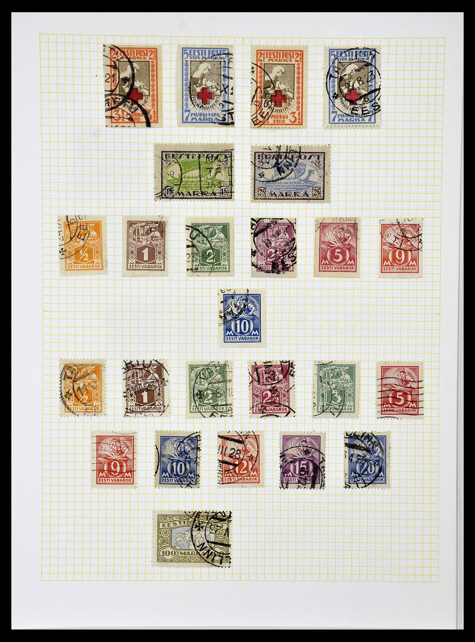 34139 006 - Postzegelverzameling 34139 Estland 1918-2002.