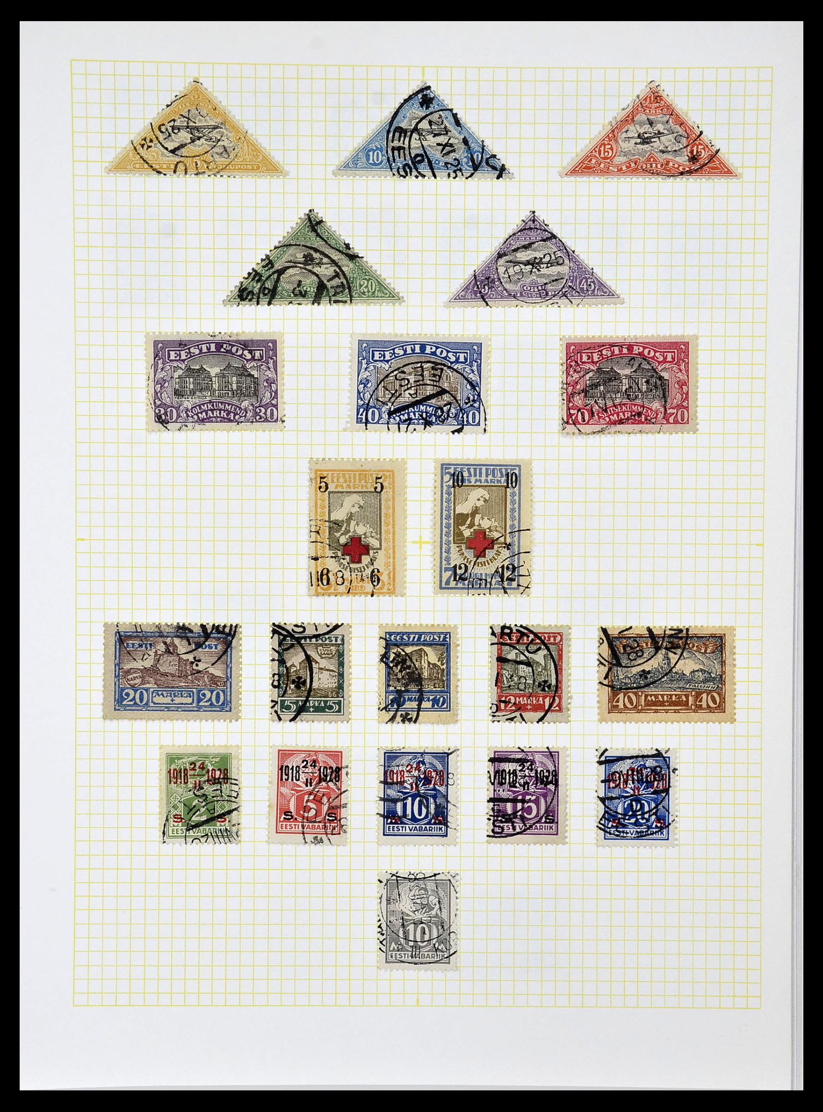 34139 009 - Postzegelverzameling 34139 Estland 1918-2002.