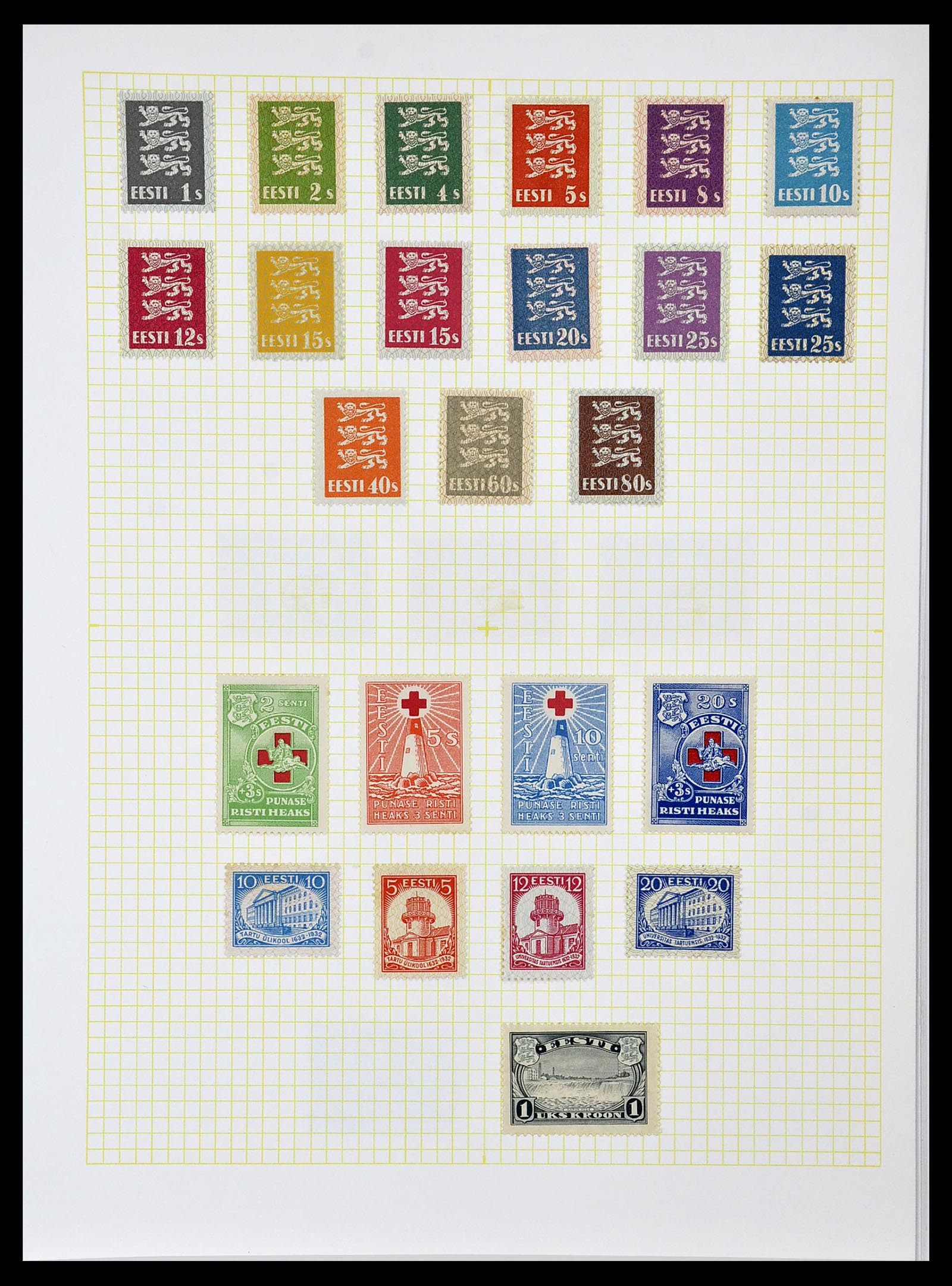 34139 010 - Postzegelverzameling 34139 Estland 1918-2002.