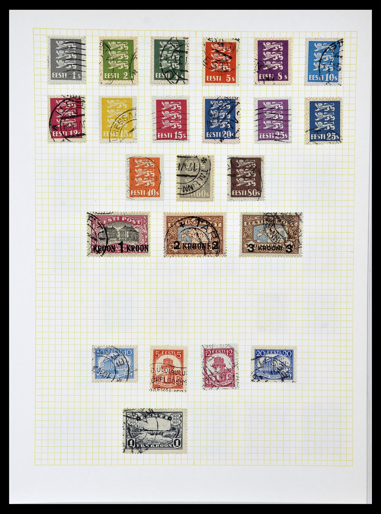34139 011 - Postzegelverzameling 34139 Estland 1918-2002.