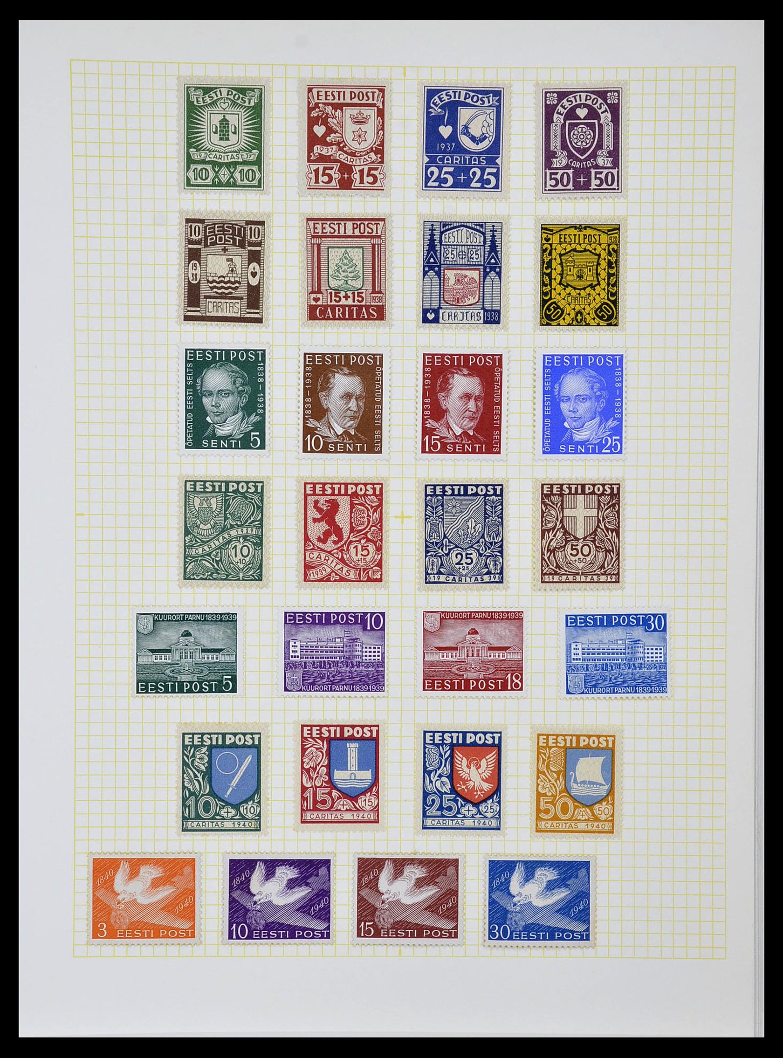 34139 014 - Postzegelverzameling 34139 Estland 1918-2002.