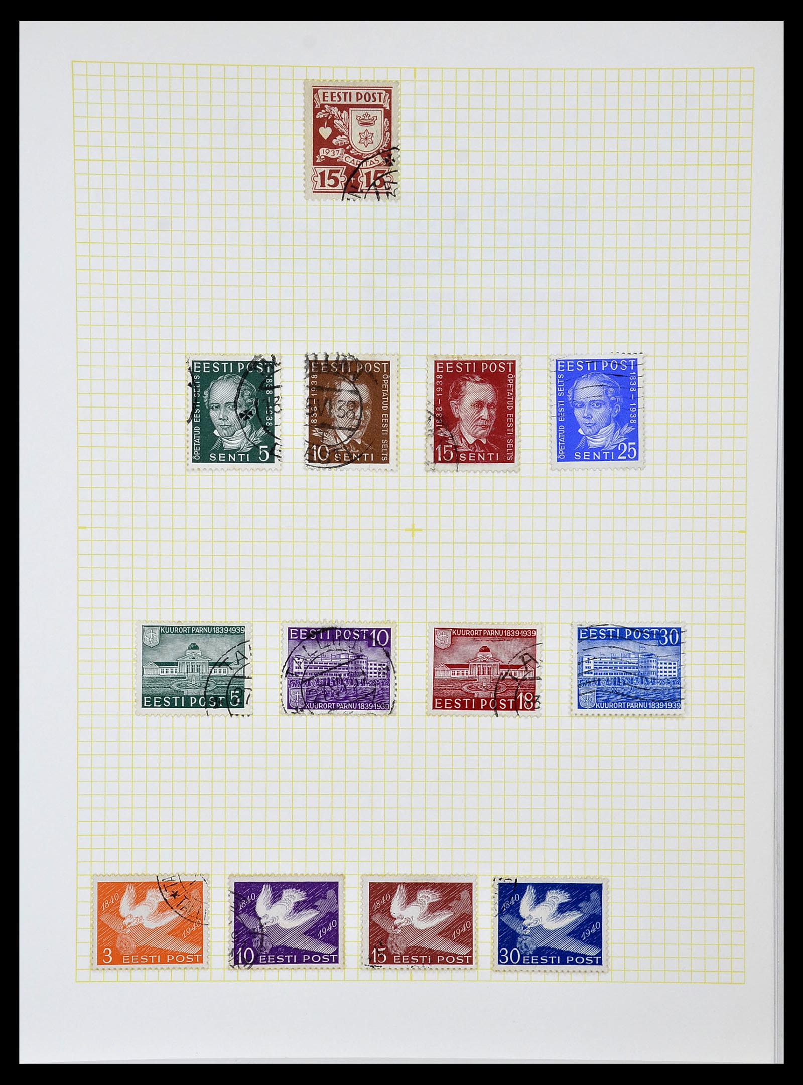 34139 015 - Postzegelverzameling 34139 Estland 1918-2002.