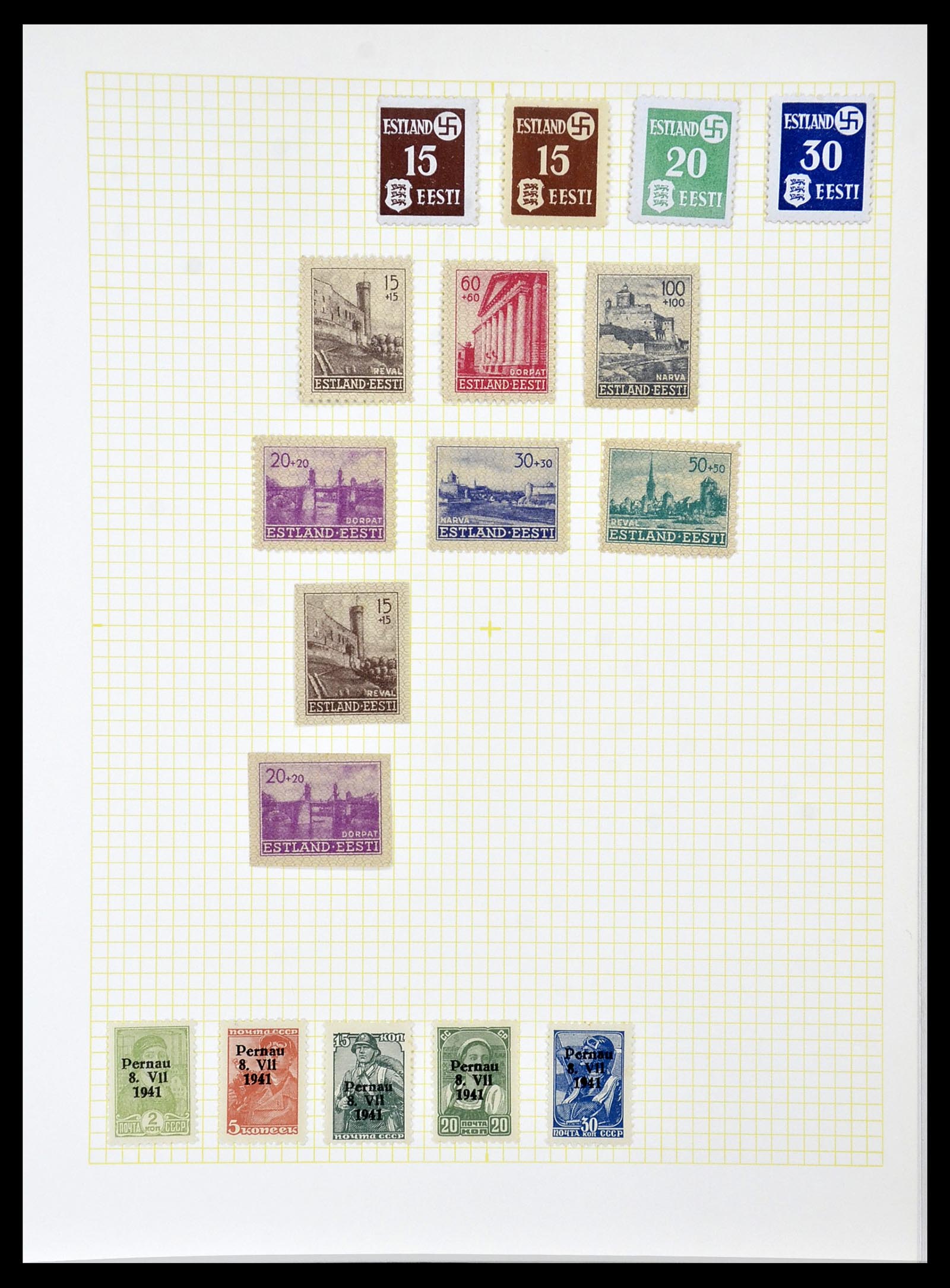 34139 019 - Postzegelverzameling 34139 Estland 1918-2002.
