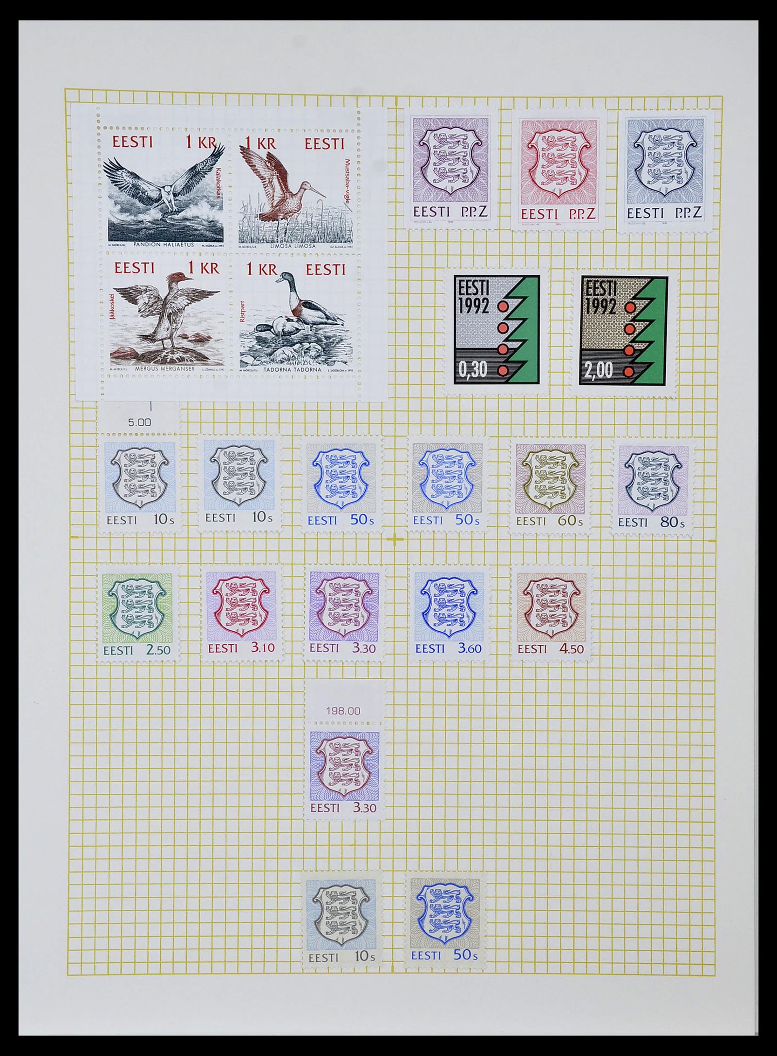 34139 023 - Postzegelverzameling 34139 Estland 1918-2002.