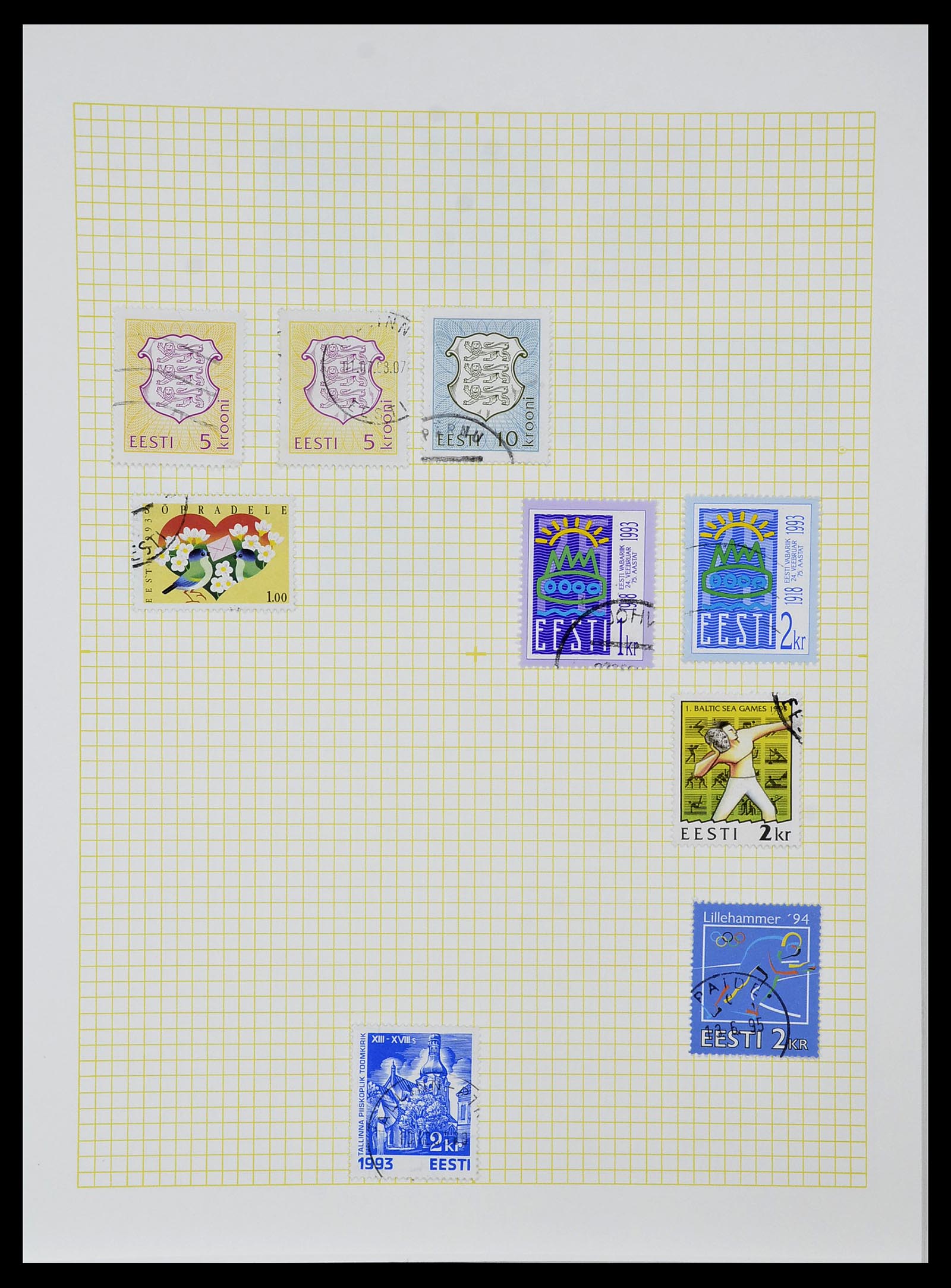 34139 026 - Postzegelverzameling 34139 Estland 1918-2002.