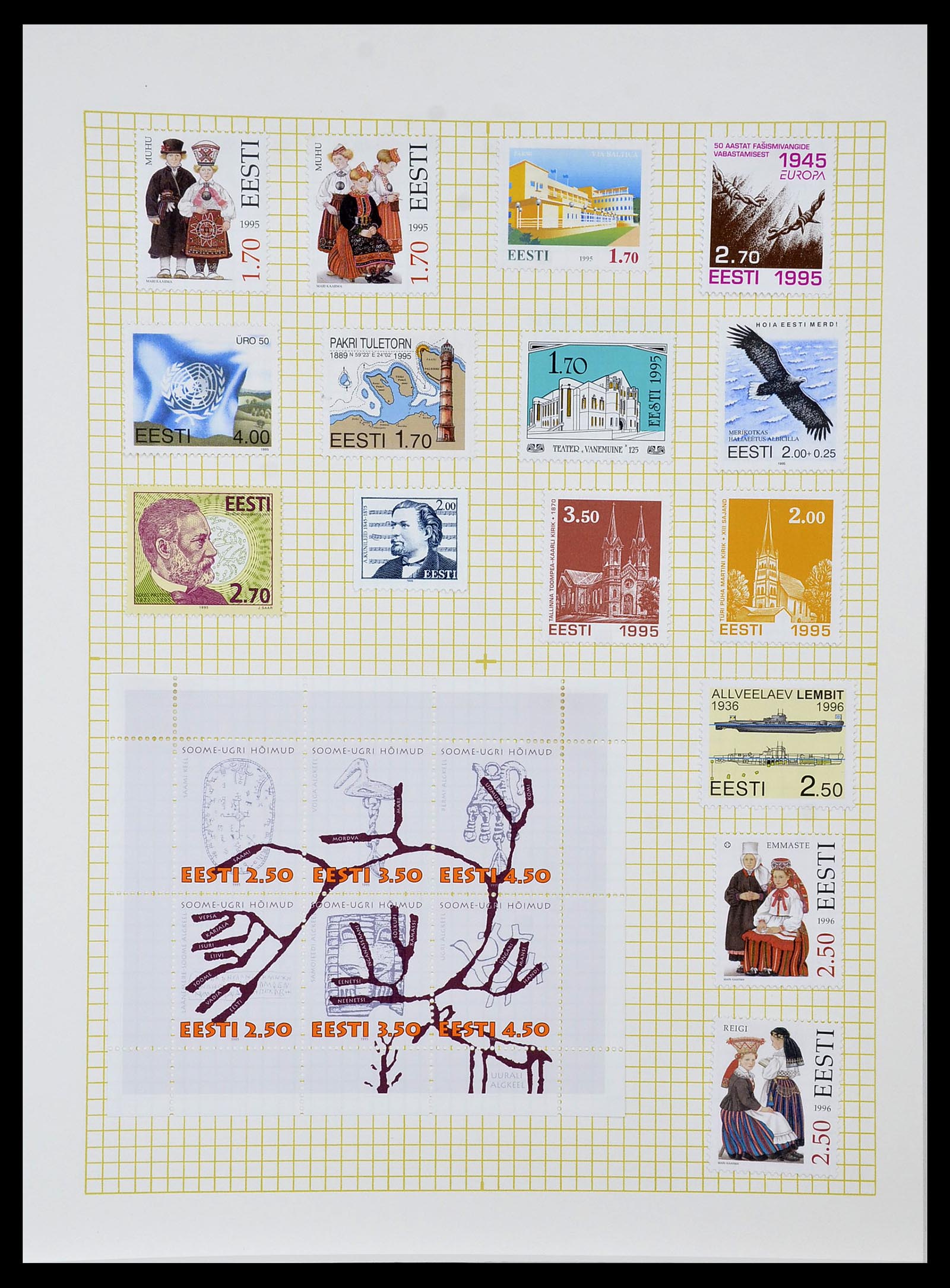 34139 031 - Postzegelverzameling 34139 Estland 1918-2002.