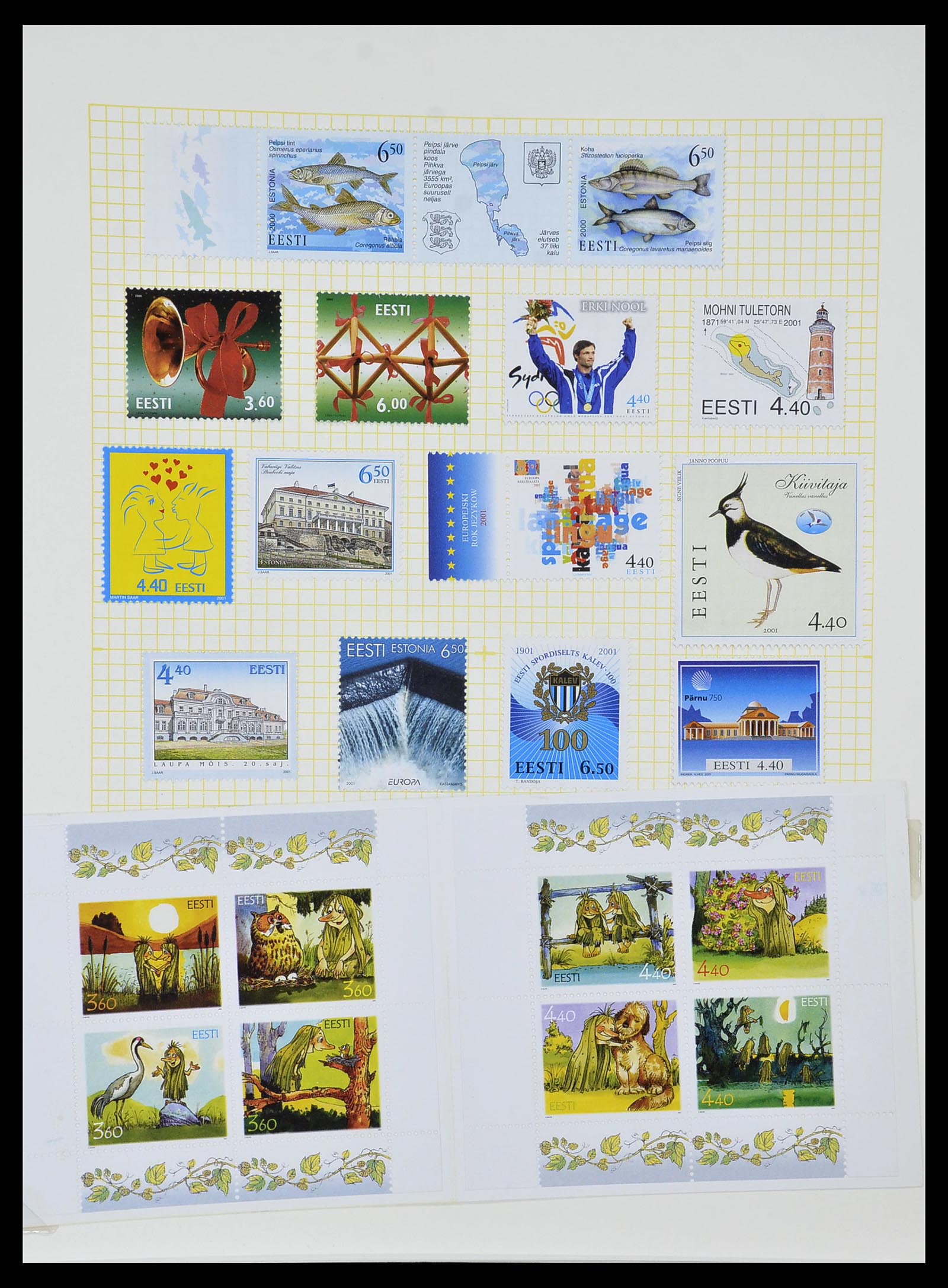 34139 043 - Postzegelverzameling 34139 Estland 1918-2002.