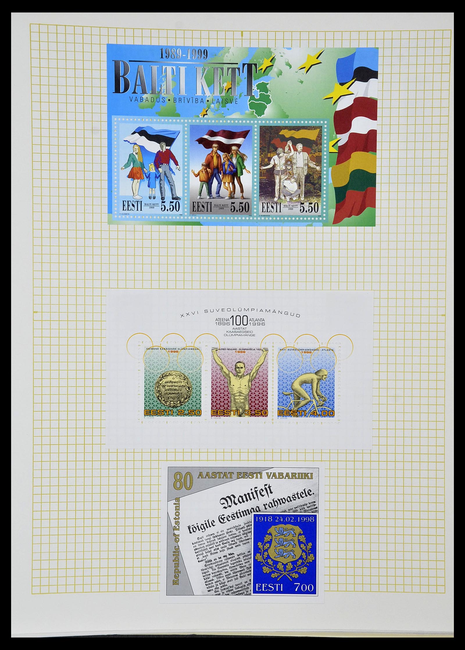 34139 051 - Postzegelverzameling 34139 Estland 1918-2002.