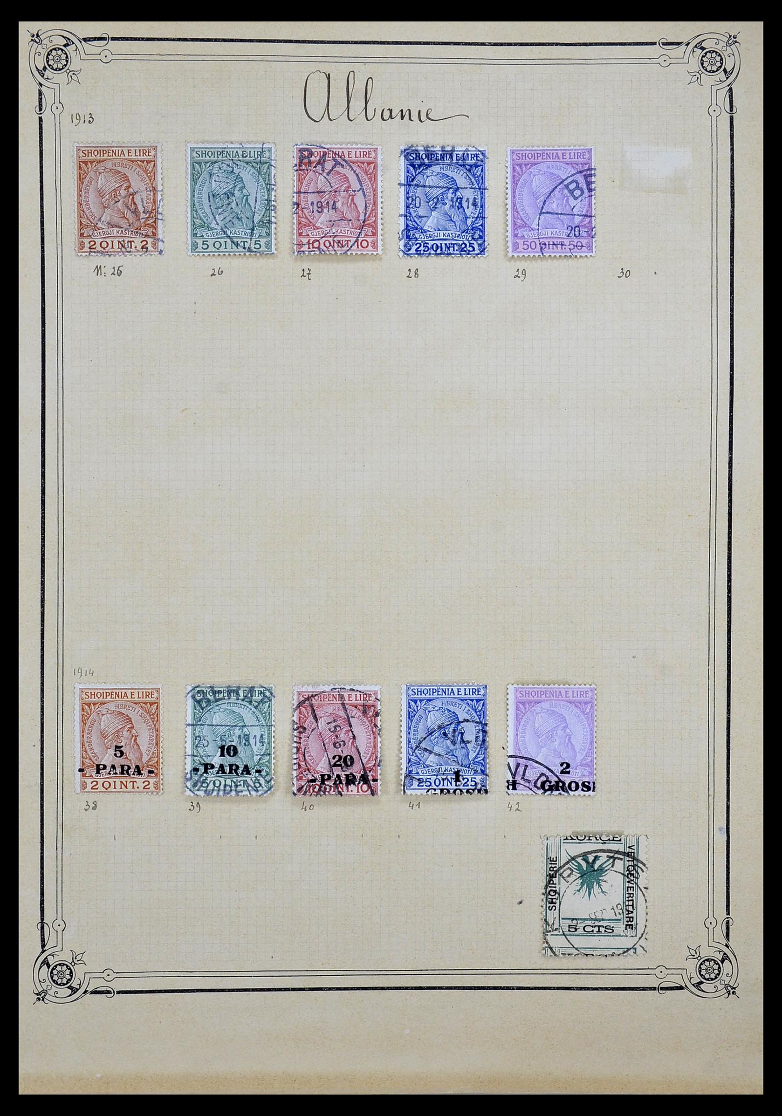 34140 0001 - Postzegelverzameling 34140 Wereld 1840-1930.