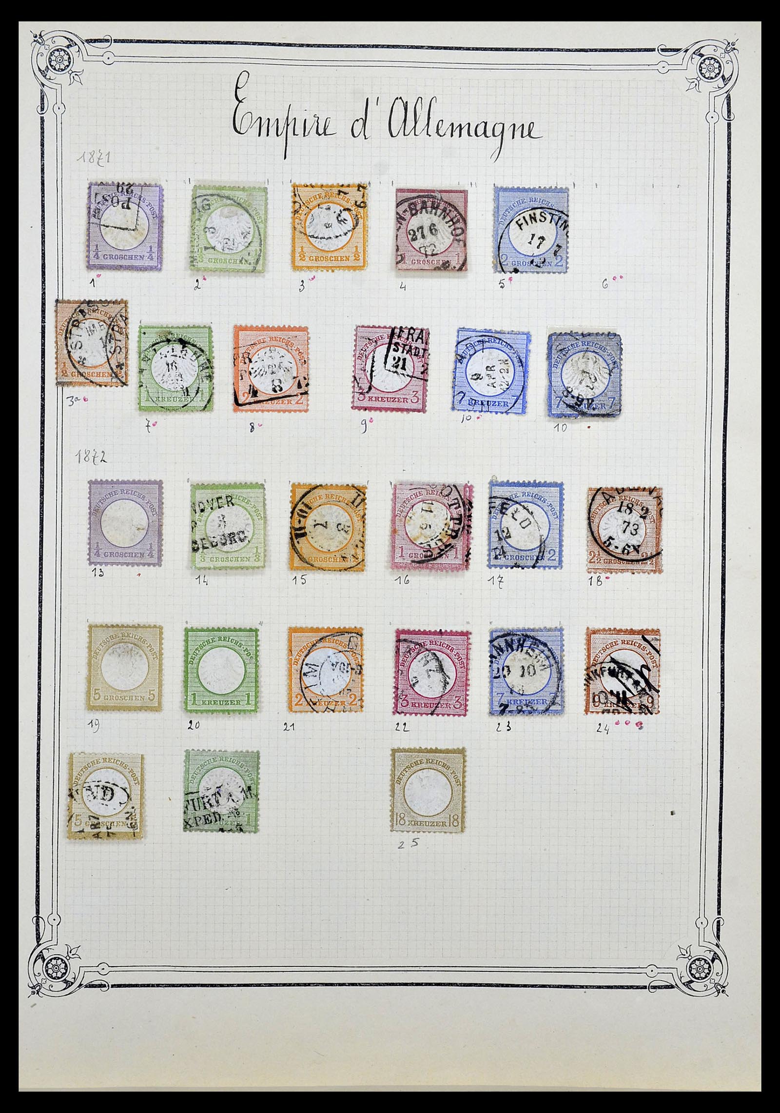 34140 0010 - Postzegelverzameling 34140 Wereld 1840-1930.