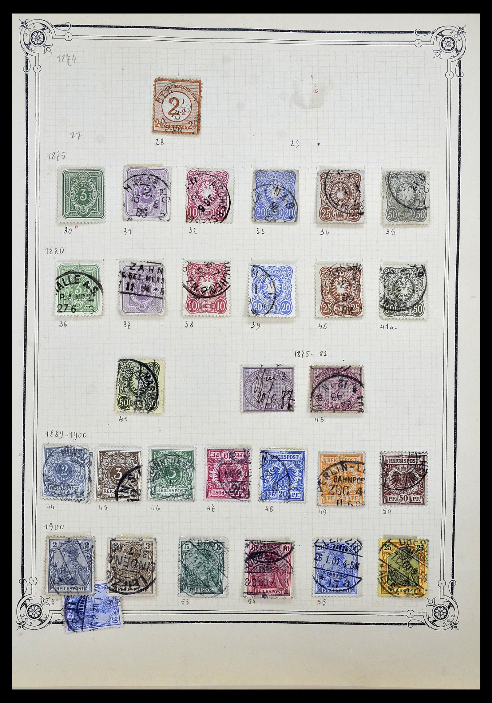 34140 0011 - Postzegelverzameling 34140 Wereld 1840-1930.
