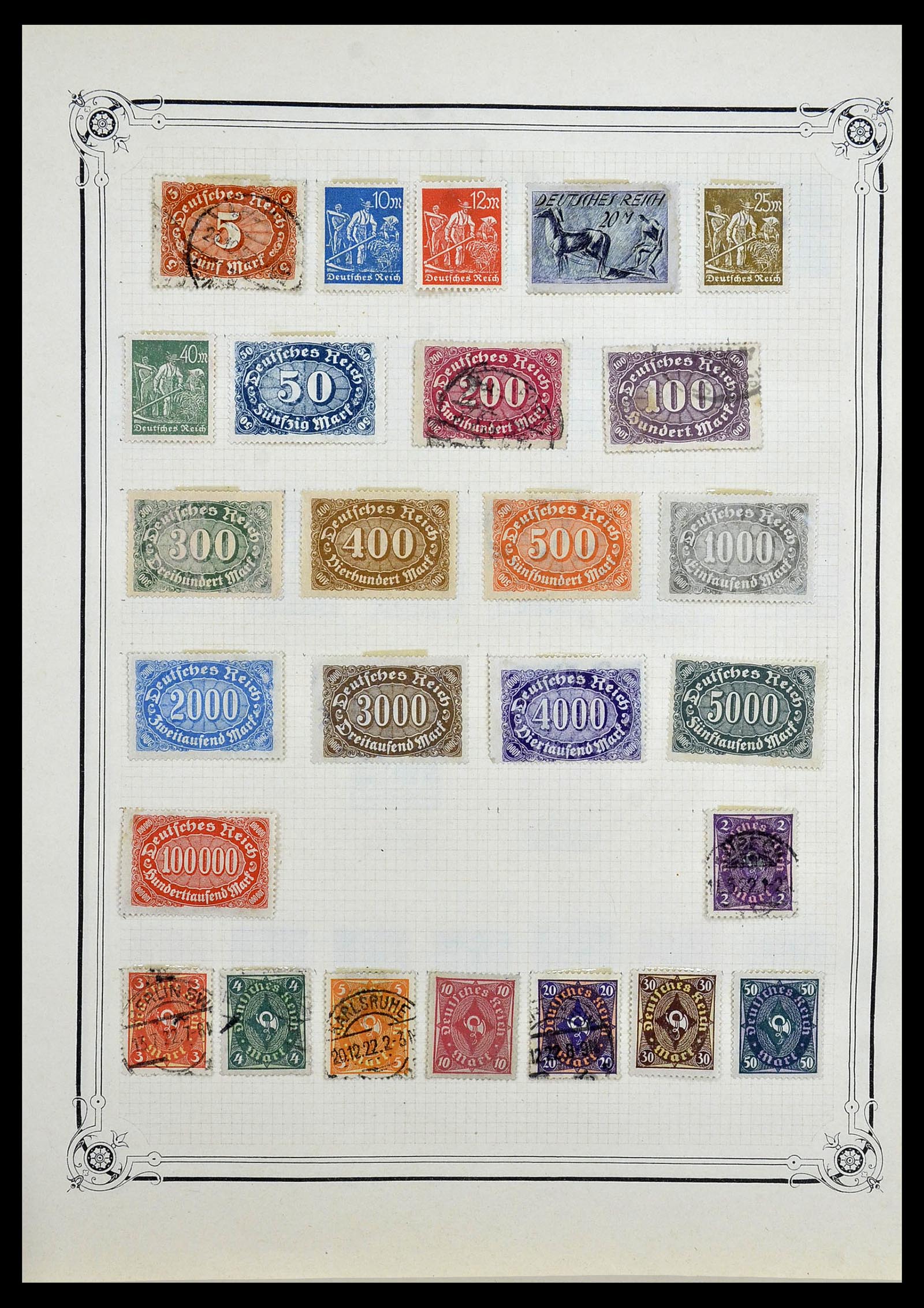 34140 0016 - Postzegelverzameling 34140 Wereld 1840-1930.