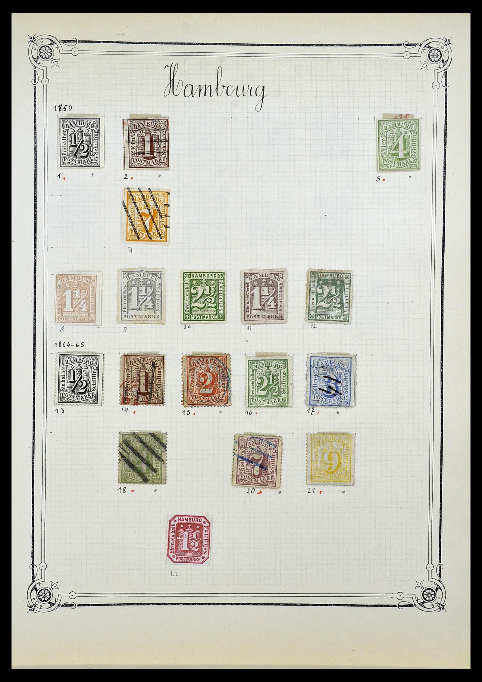 34140 0055 - Stamp collection 34140 World 1840-1930.