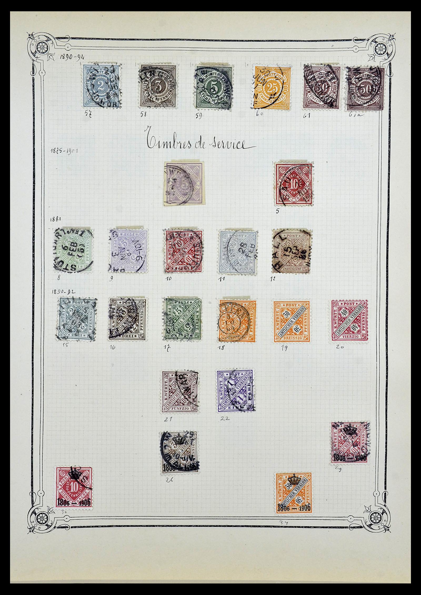 34140 0078 - Stamp collection 34140 World 1840-1930.