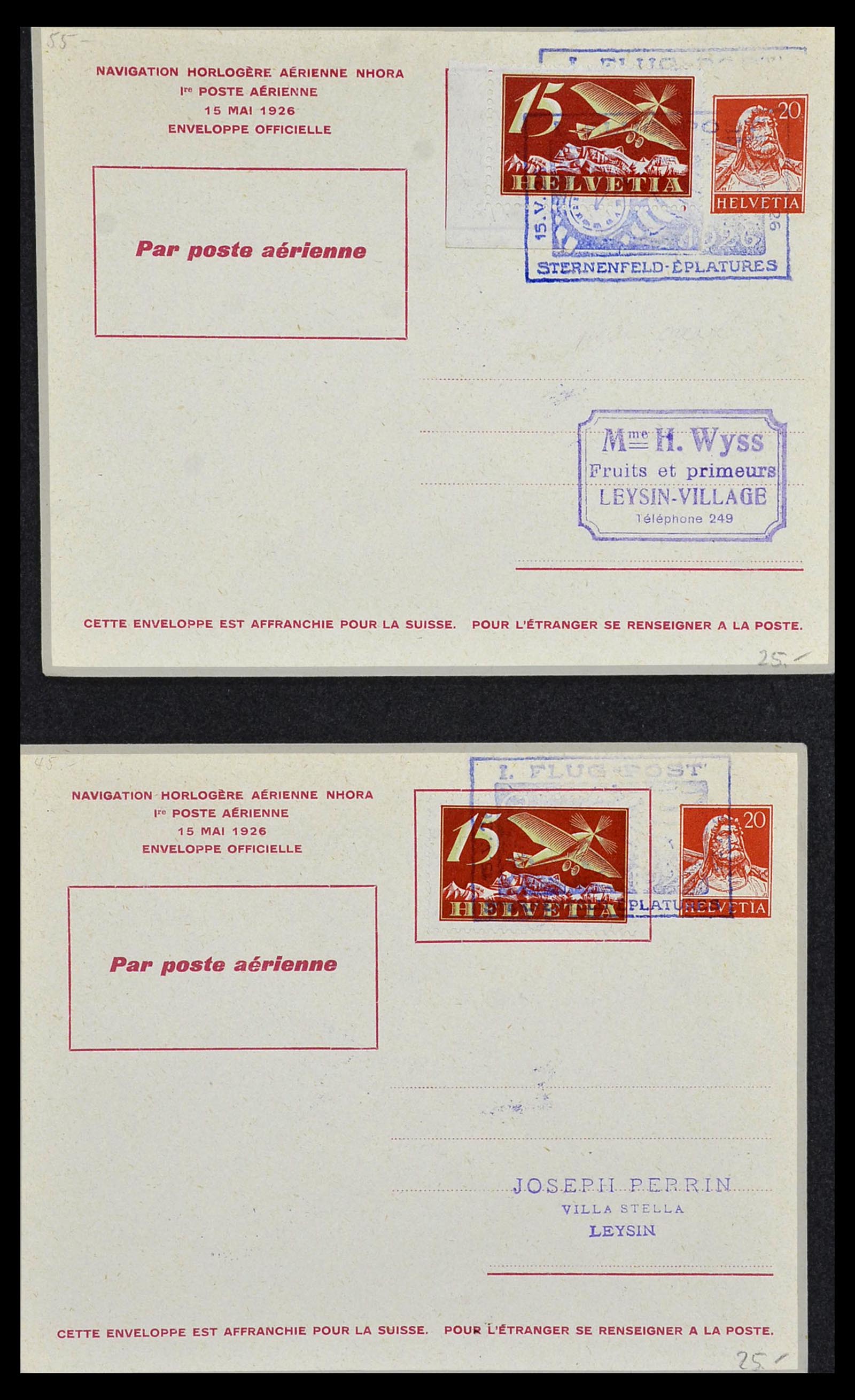 34141 018 - Stamp collection 34141 Switzerland airmail covers 1920-1960.