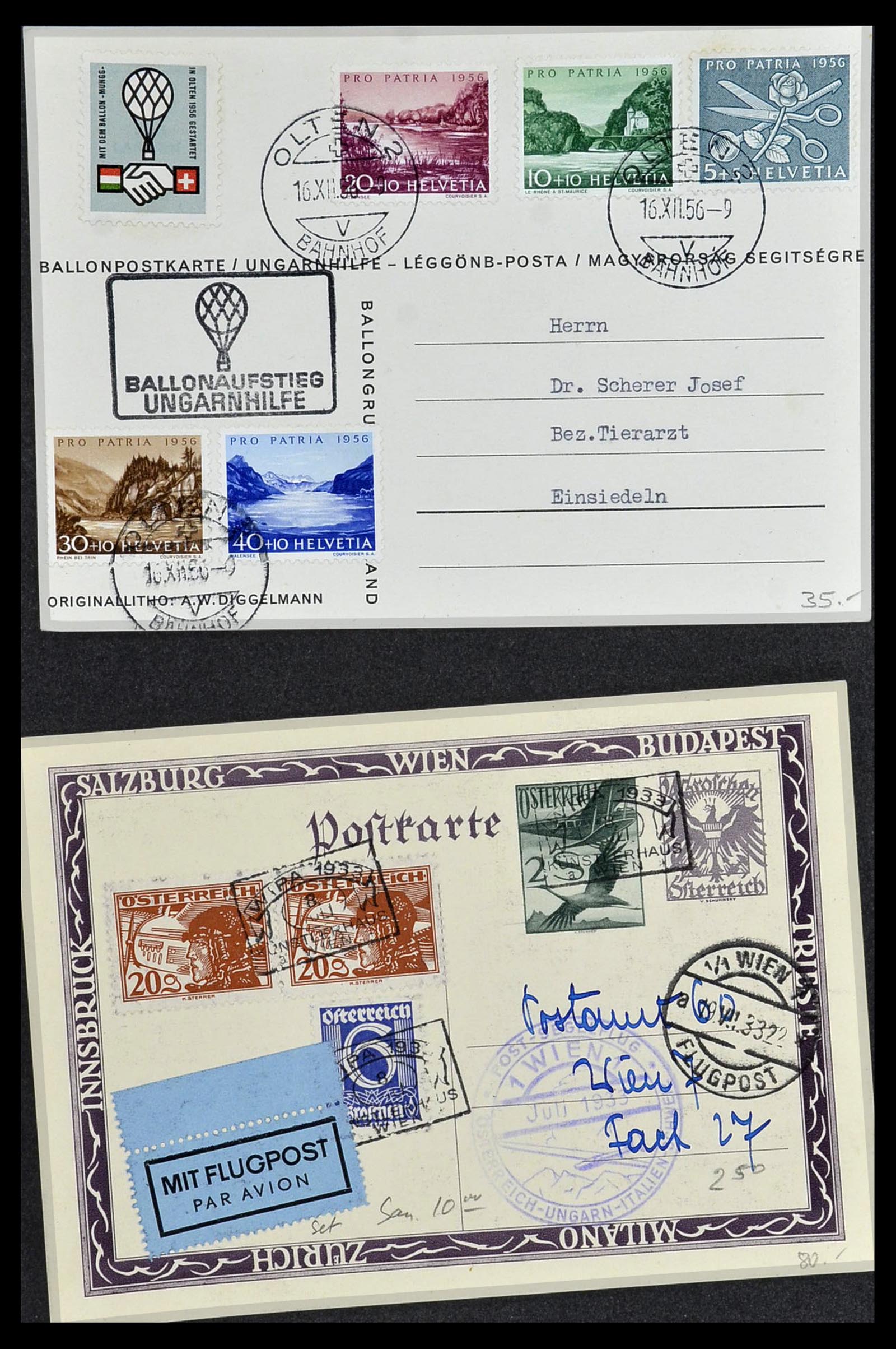 34141 064 - Stamp collection 34141 Switzerland airmail covers 1920-1960.