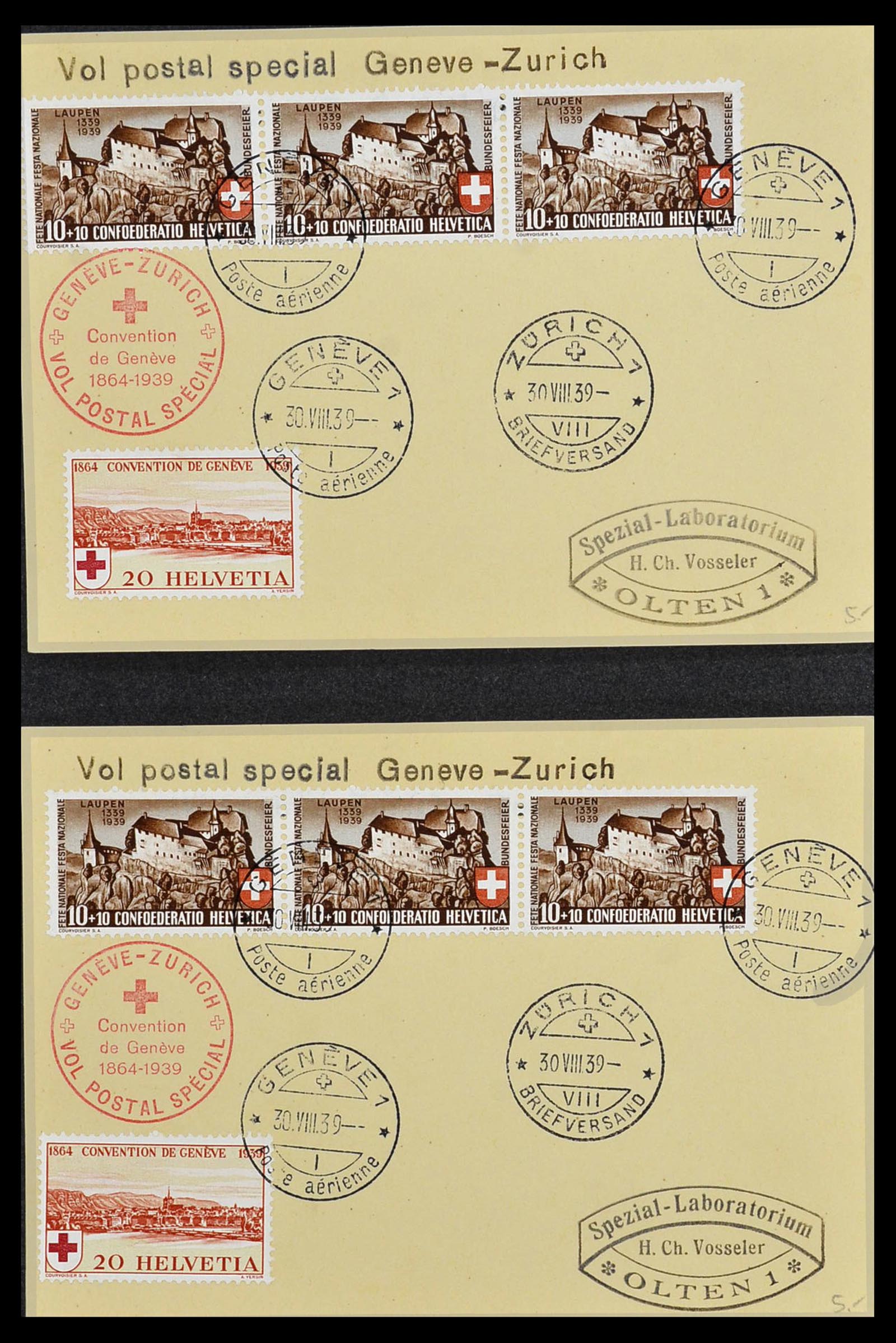 34141 093 - Stamp collection 34141 Switzerland airmail covers 1920-1960.