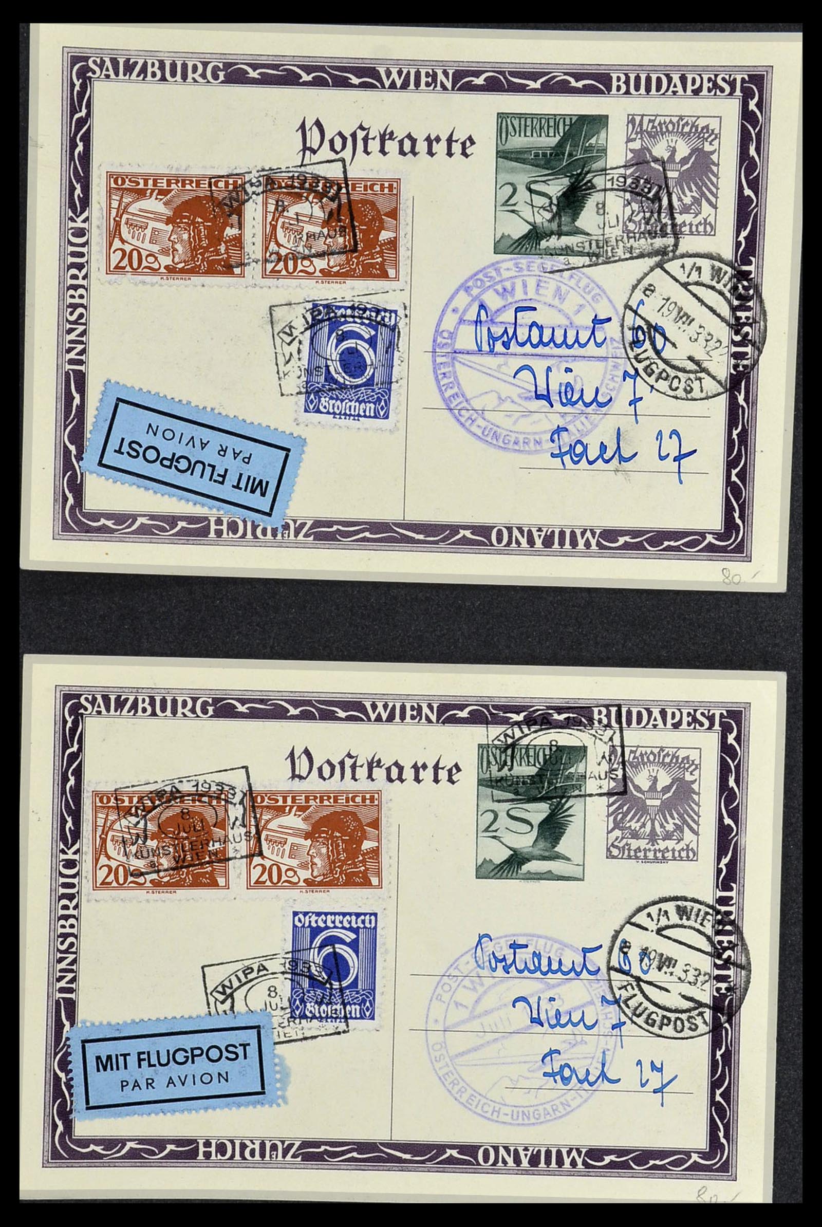 34141 094 - Stamp collection 34141 Switzerland airmail covers 1920-1960.