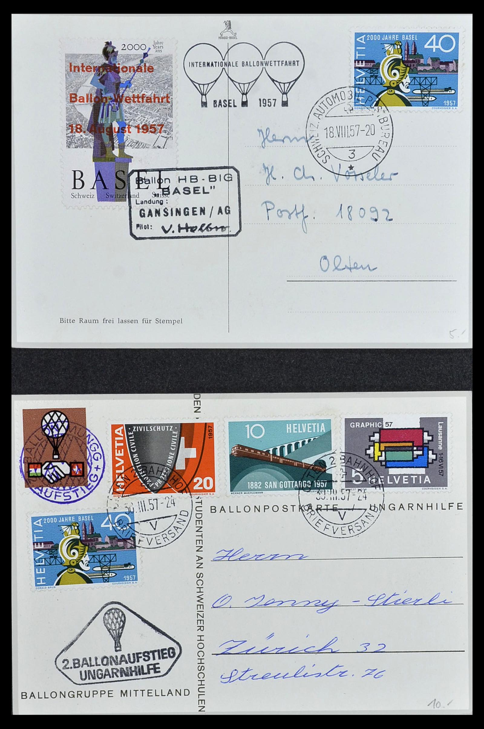 34141 103 - Stamp collection 34141 Switzerland airmail covers 1920-1960.