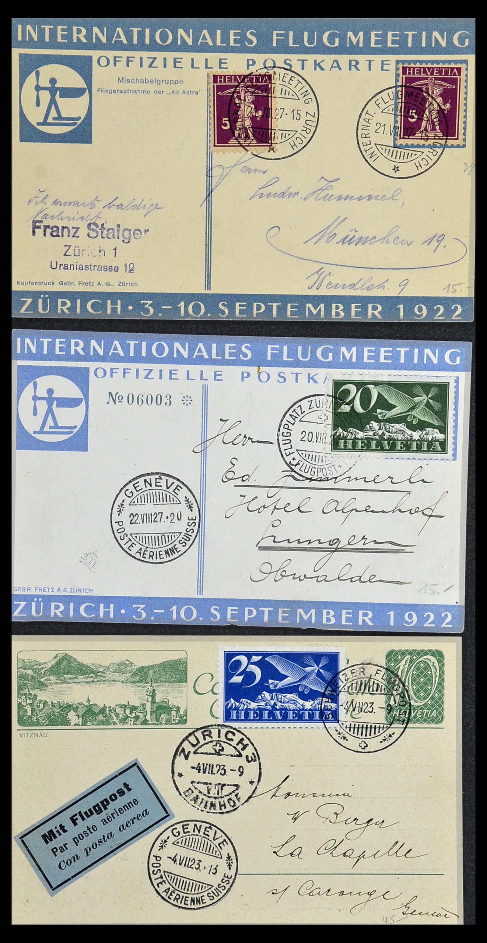 34141 111 - Stamp collection 34141 Switzerland airmail covers 1920-1960.