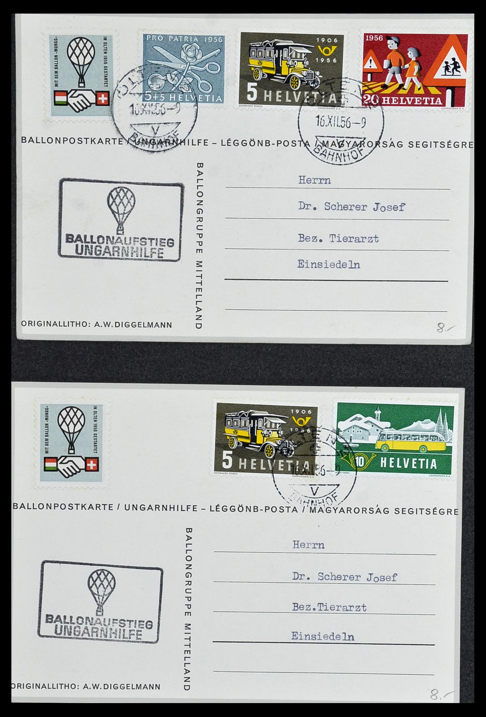 34141 114 - Stamp collection 34141 Switzerland airmail covers 1920-1960.