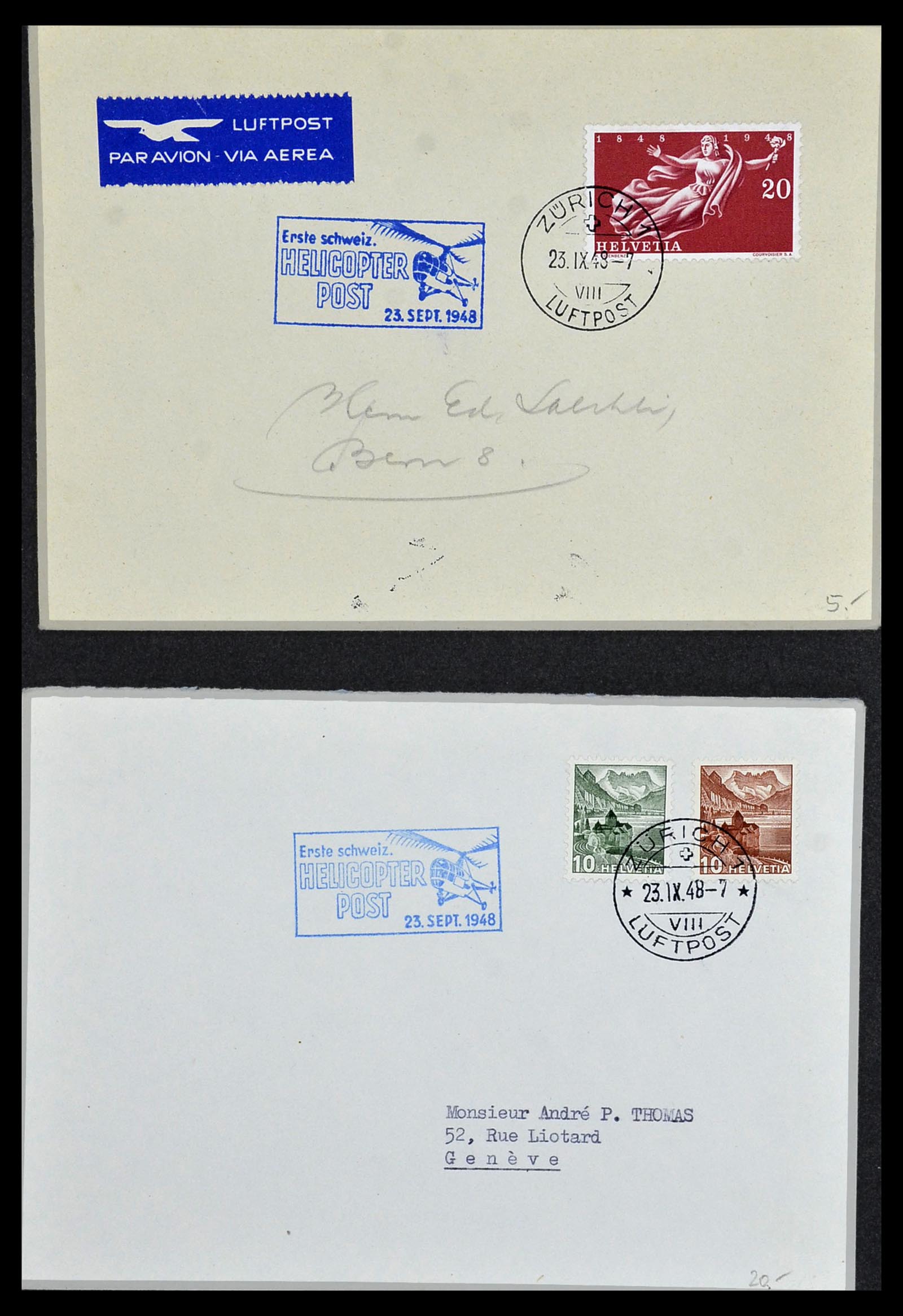 34141 118 - Stamp collection 34141 Switzerland airmail covers 1920-1960.